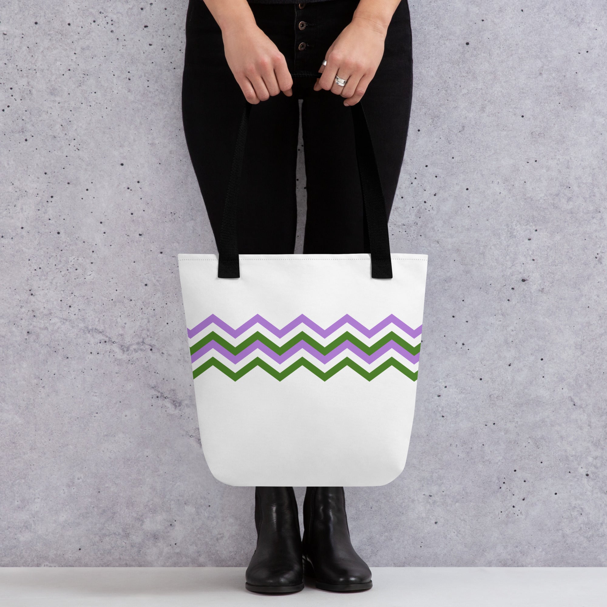 Tote bag Zigzag Genderqueer