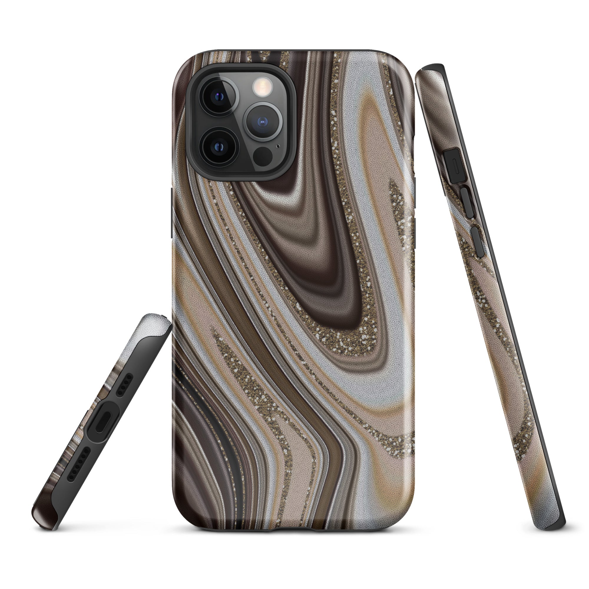 Tough Case for iPhone® Abstract leather