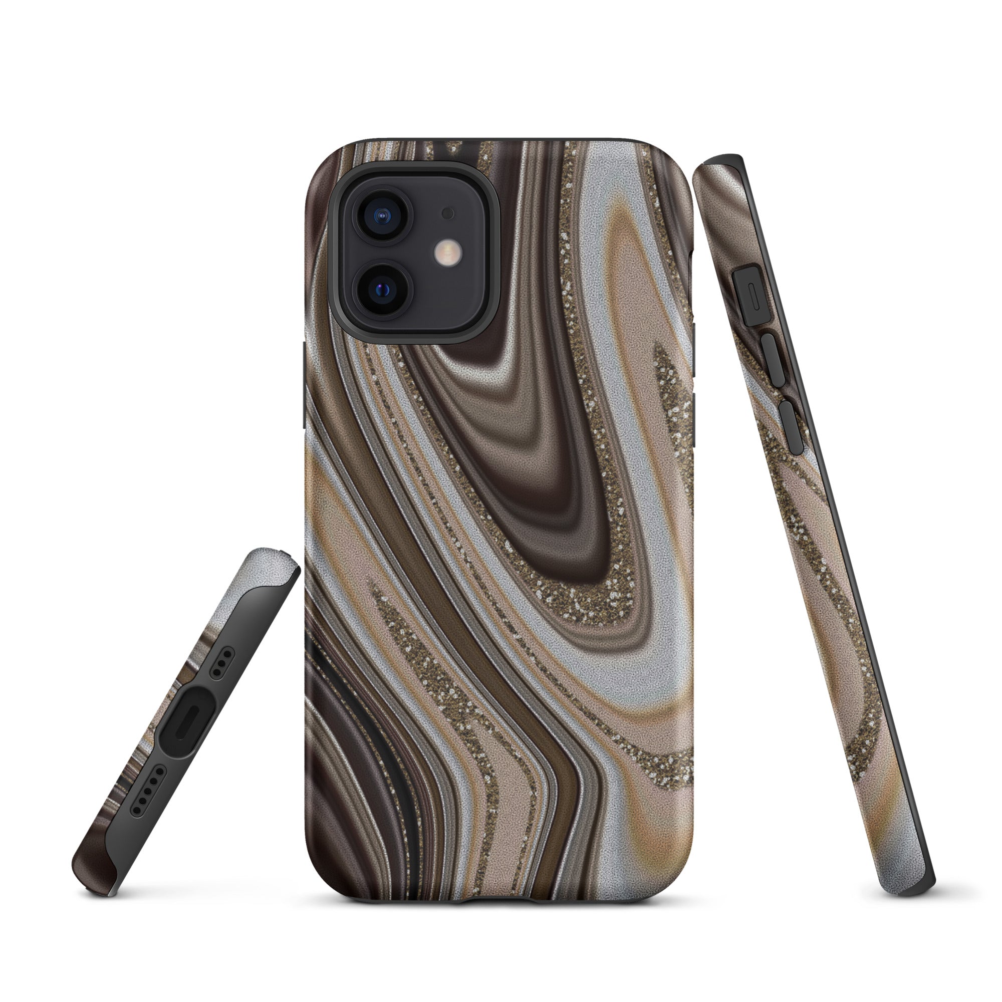 Tough Case for iPhone® Abstract leather