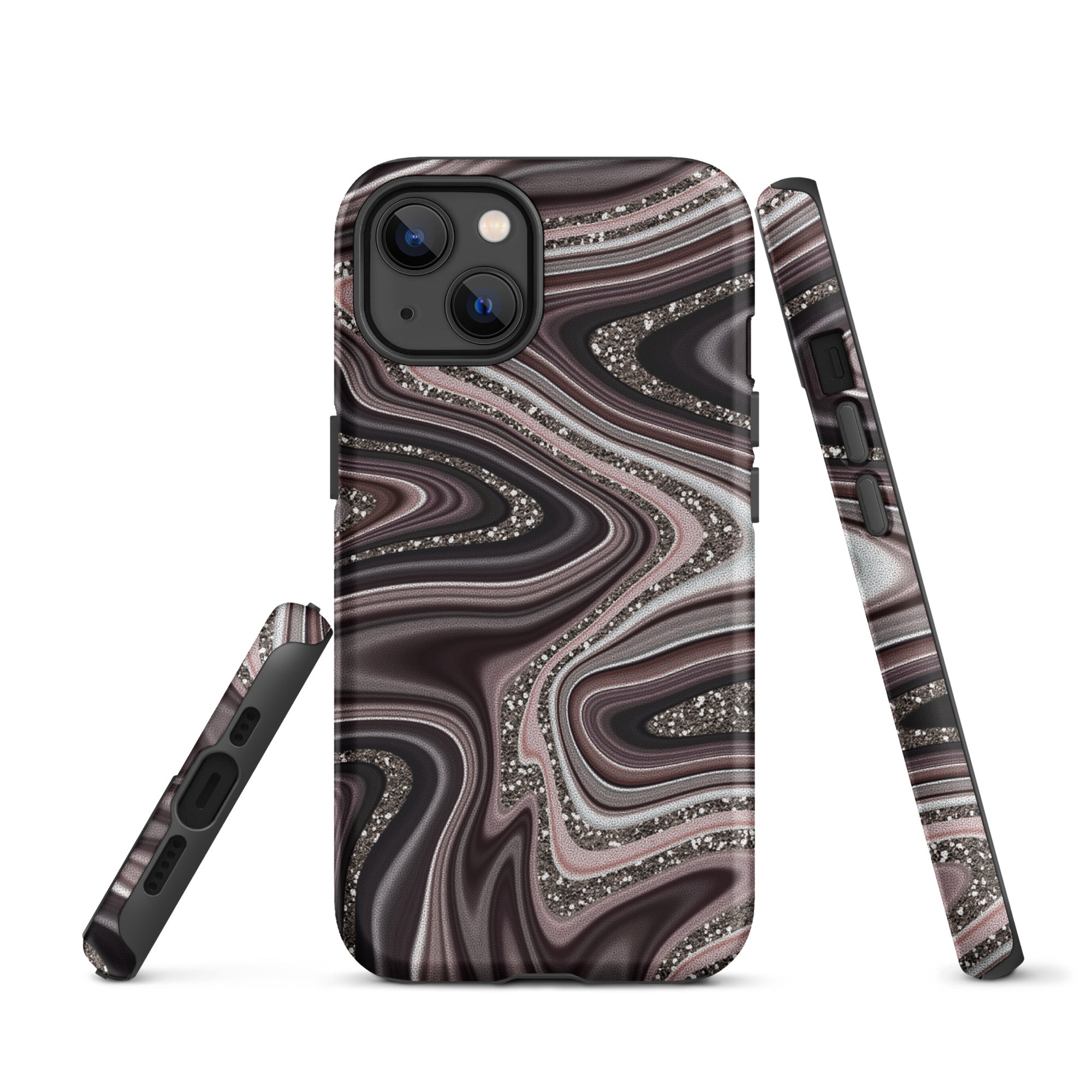 Tough Case for iPhone® Abstract Leather