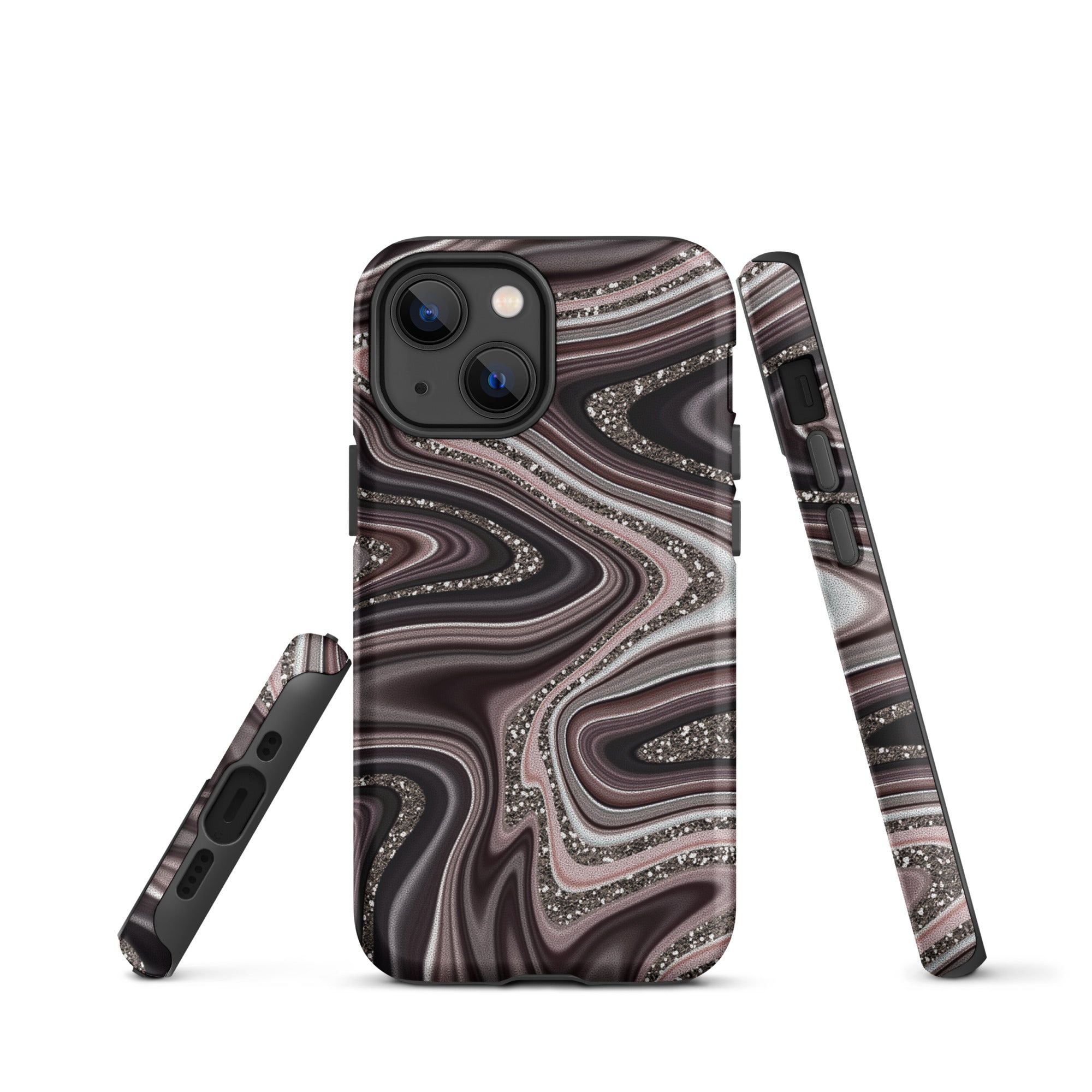 Tough Case for iPhone® Abstract Leather