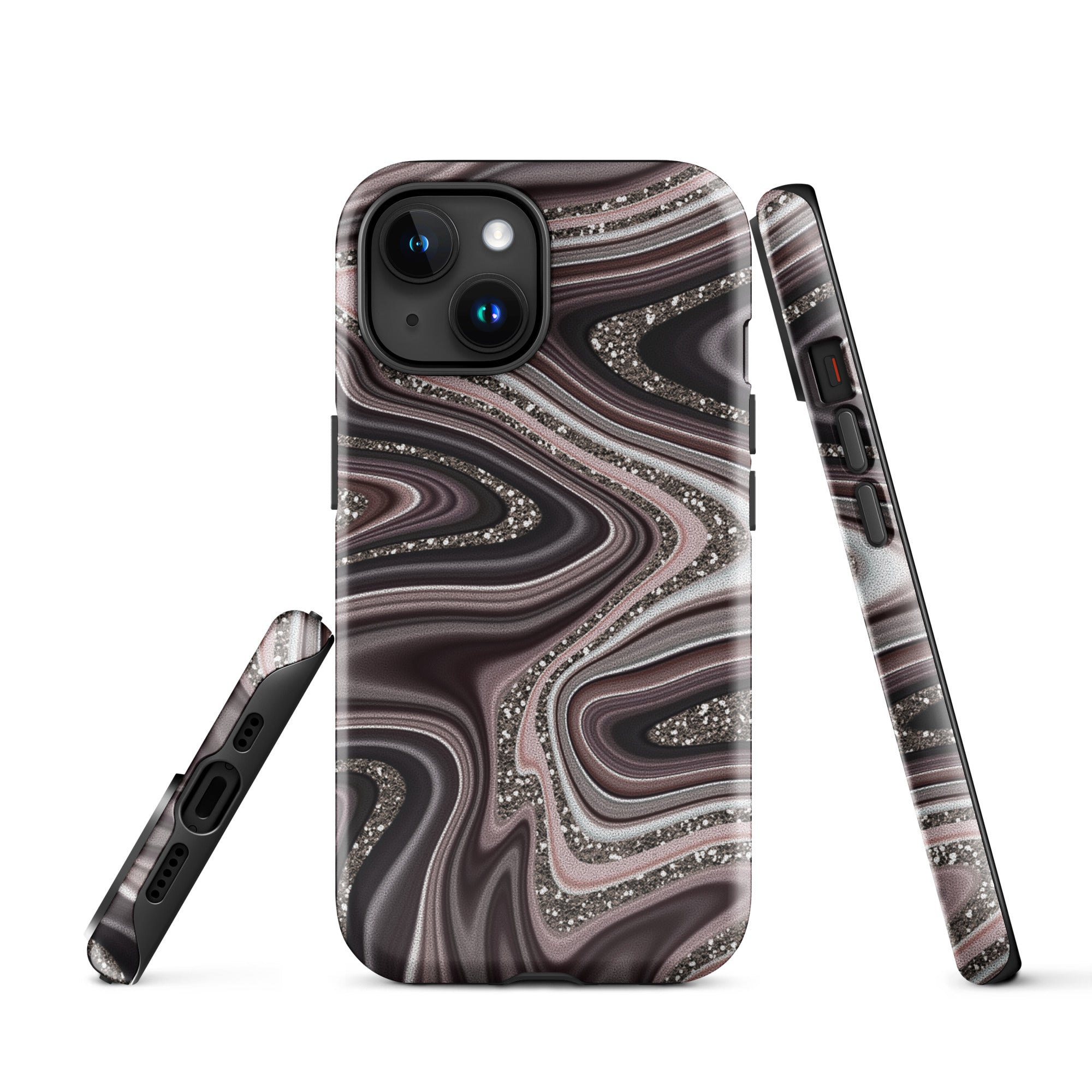Tough Case for iPhone® Abstract Leather
