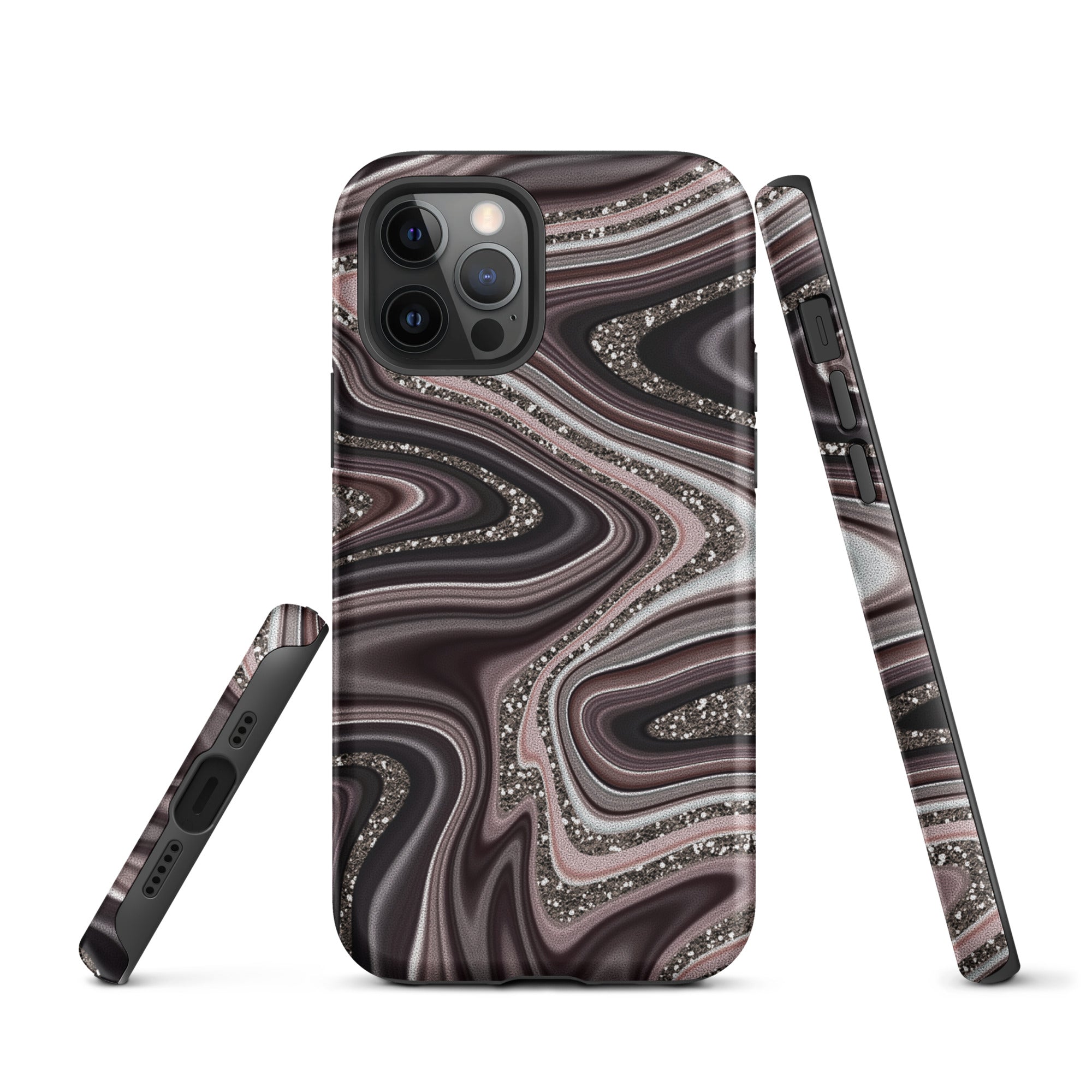 Tough Case for iPhone® Abstract Leather