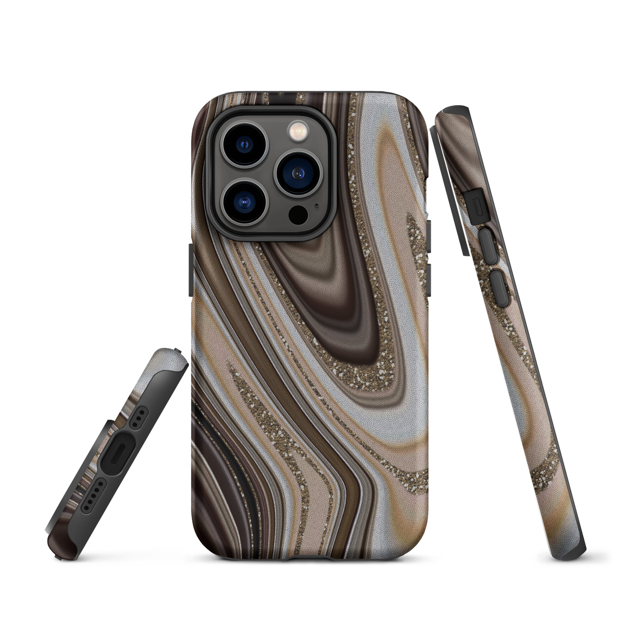 Tough Case for iPhone® Abstract leather