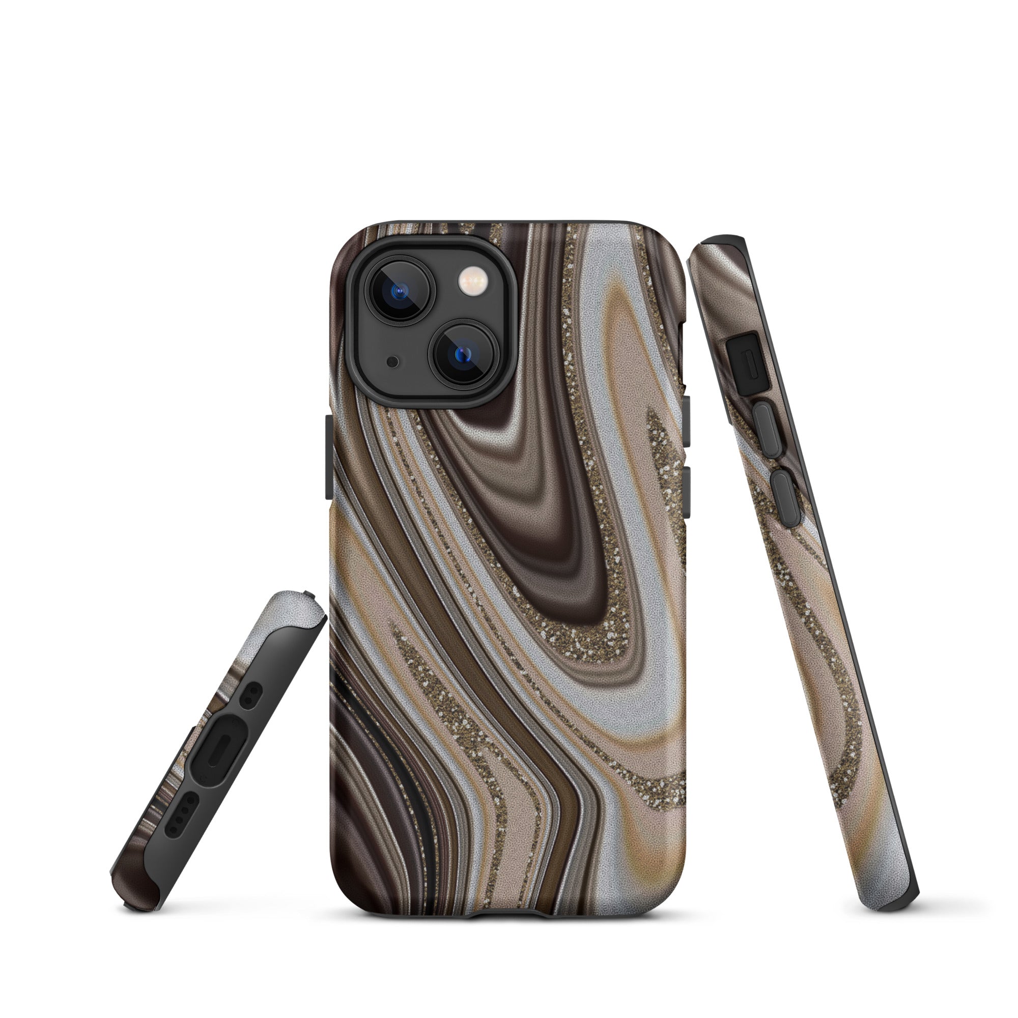 Tough Case for iPhone® Abstract leather