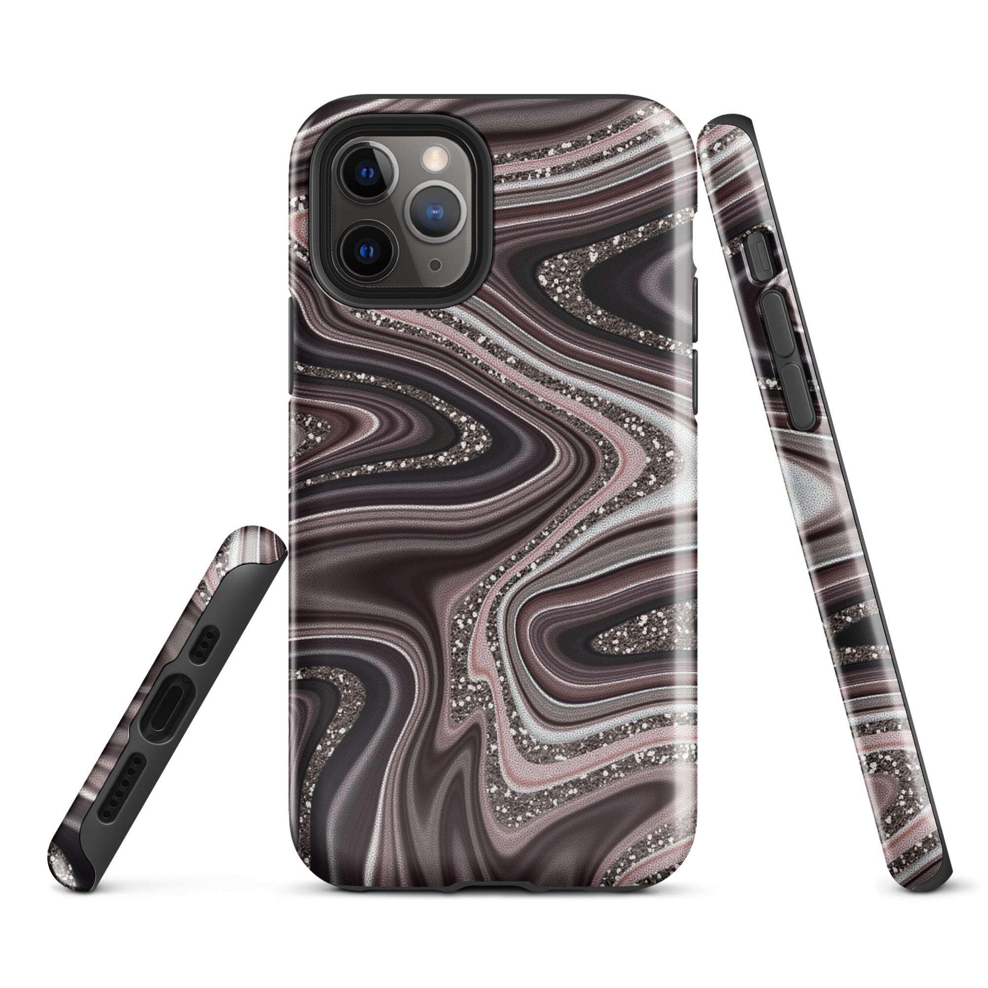 Tough Case for iPhone® Abstract Leather