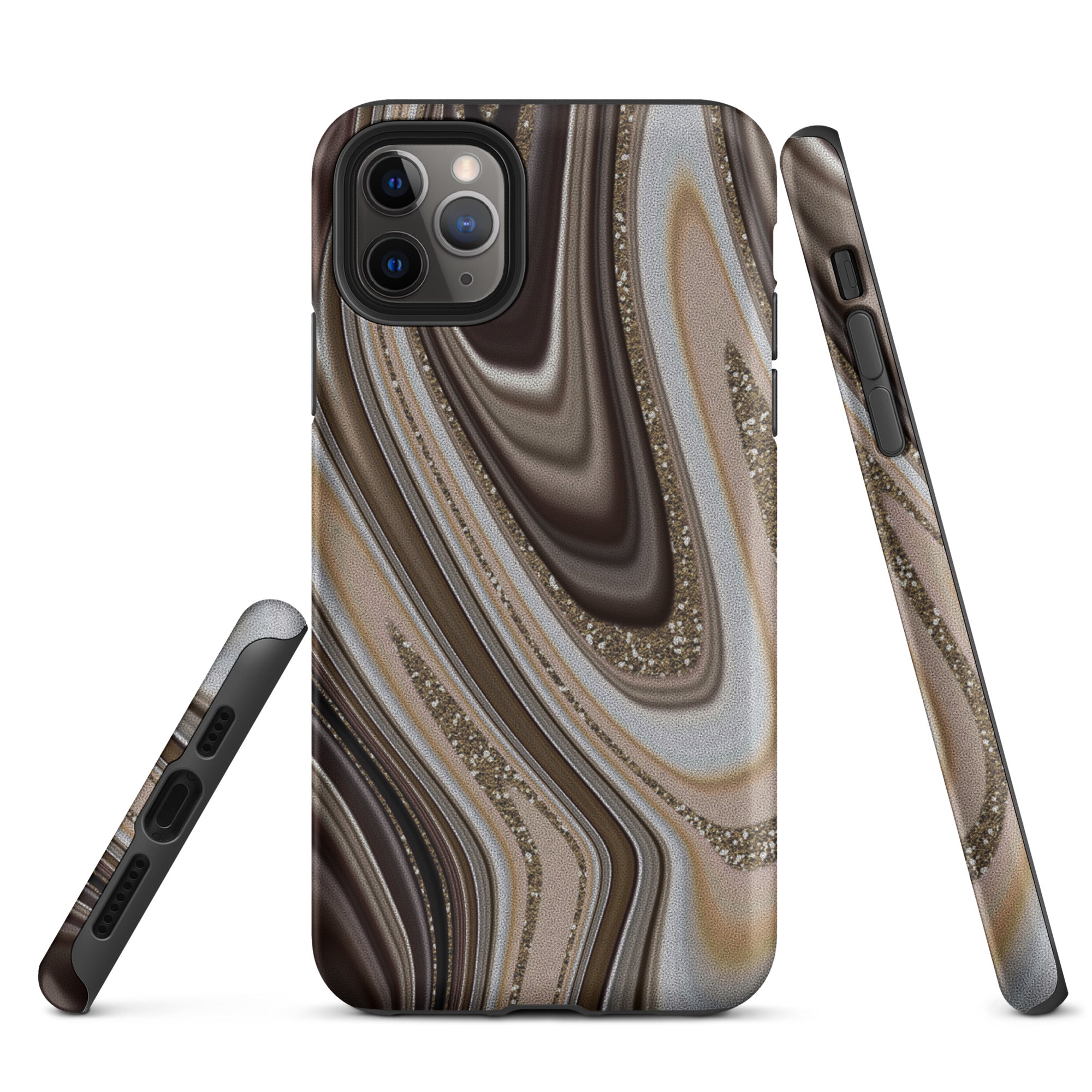 Tough Case for iPhone® Abstract leather