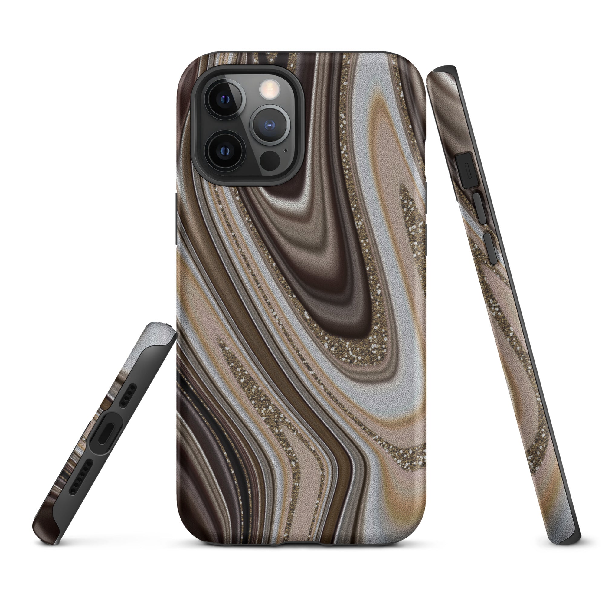 Tough Case for iPhone® Abstract leather
