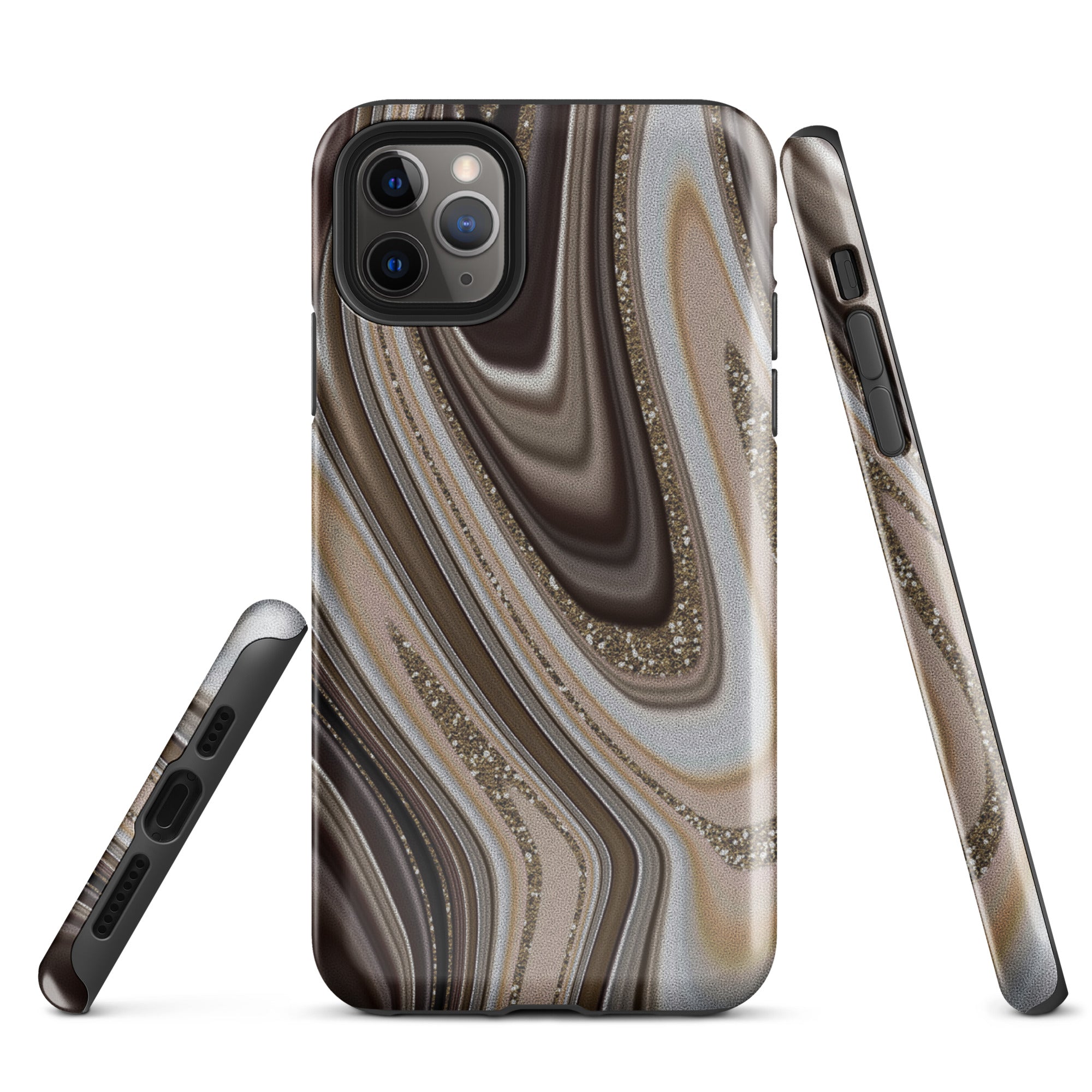 Tough Case for iPhone® Abstract leather