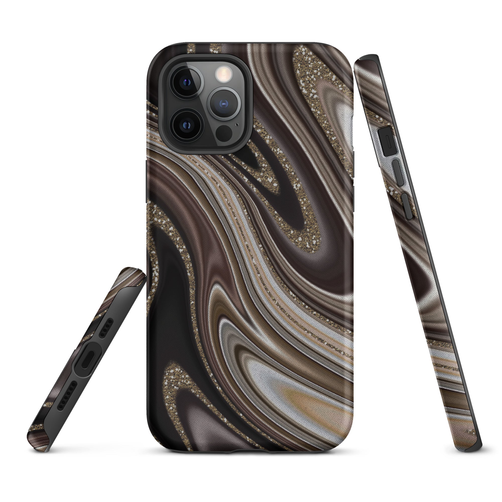 Tough Case for iPhone® Abstract leather