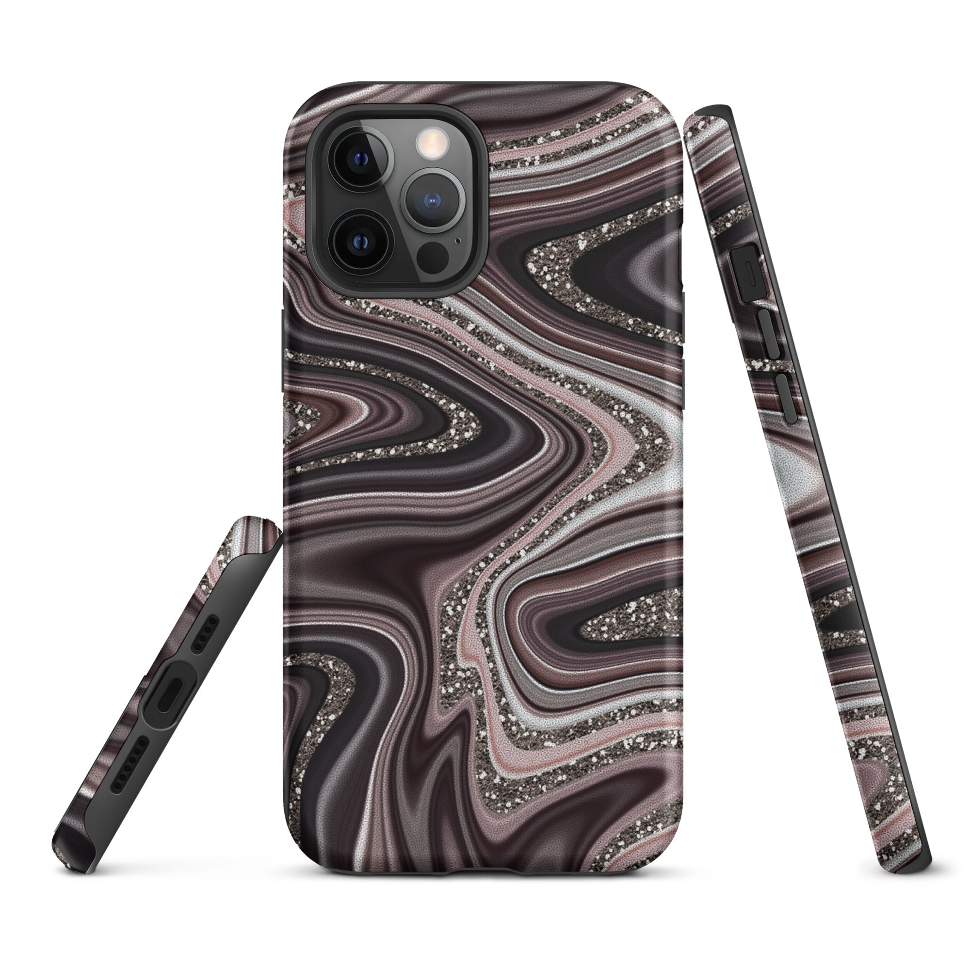 Tough Case for iPhone® Abstract Leather