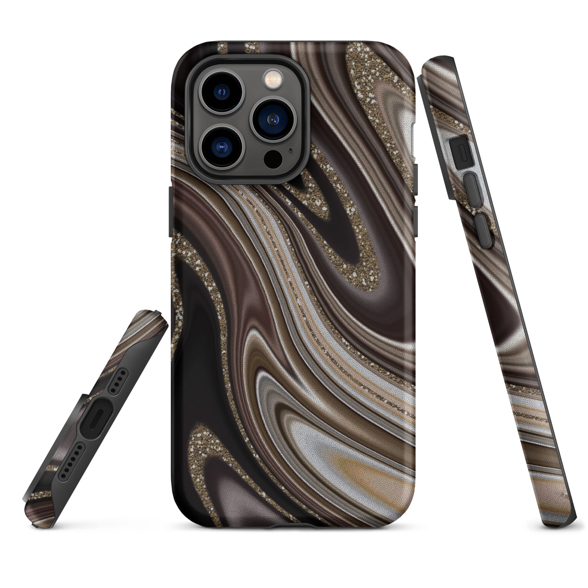 Tough Case for iPhone® Abstract leather