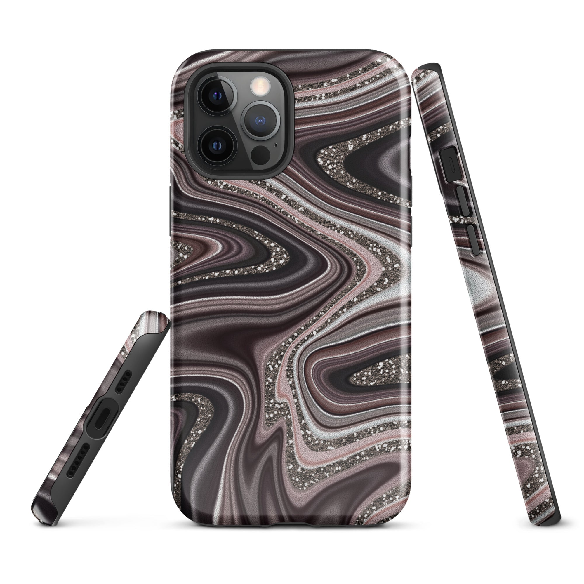 Tough Case for iPhone® Abstract Leather