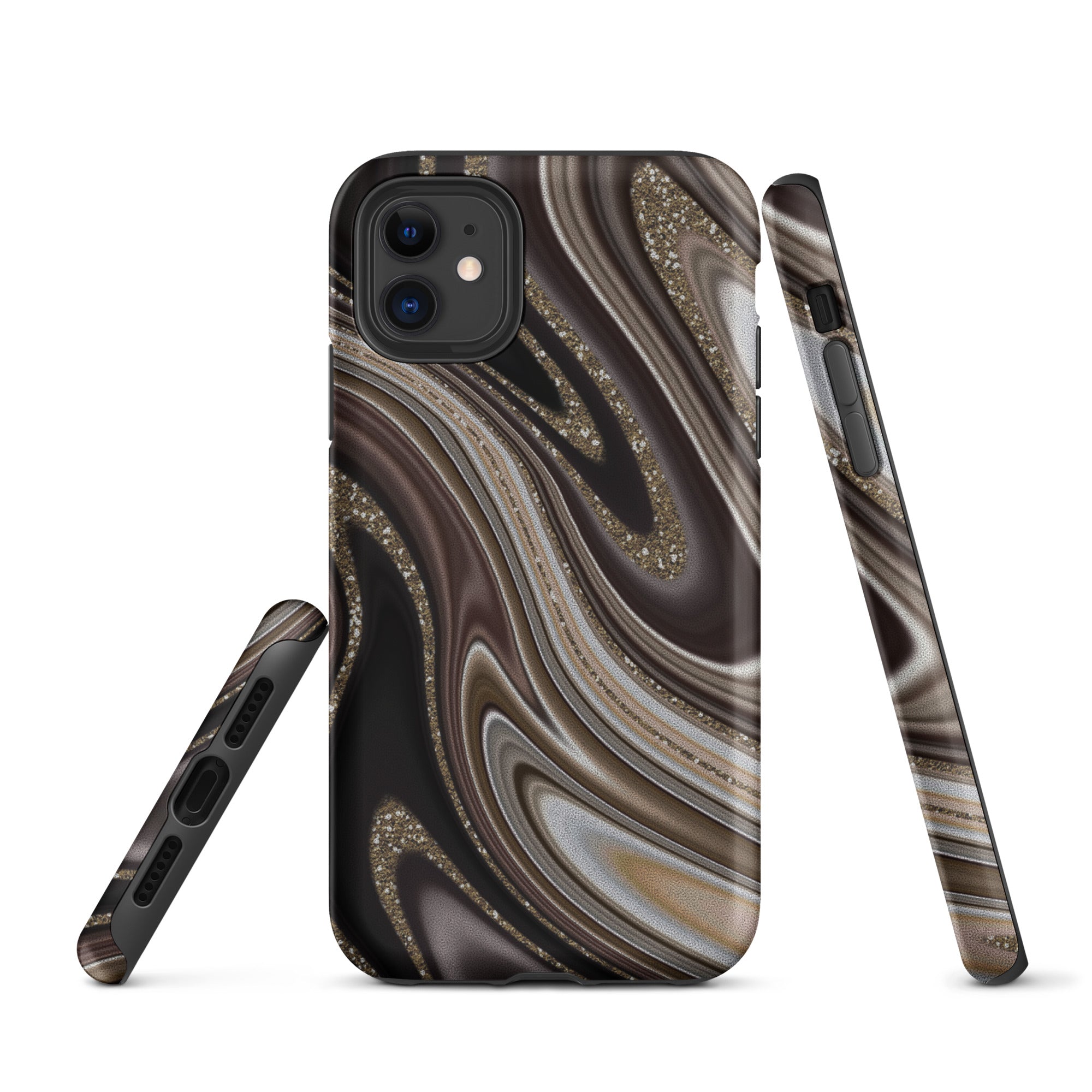 Tough Case for iPhone® Abstract leather