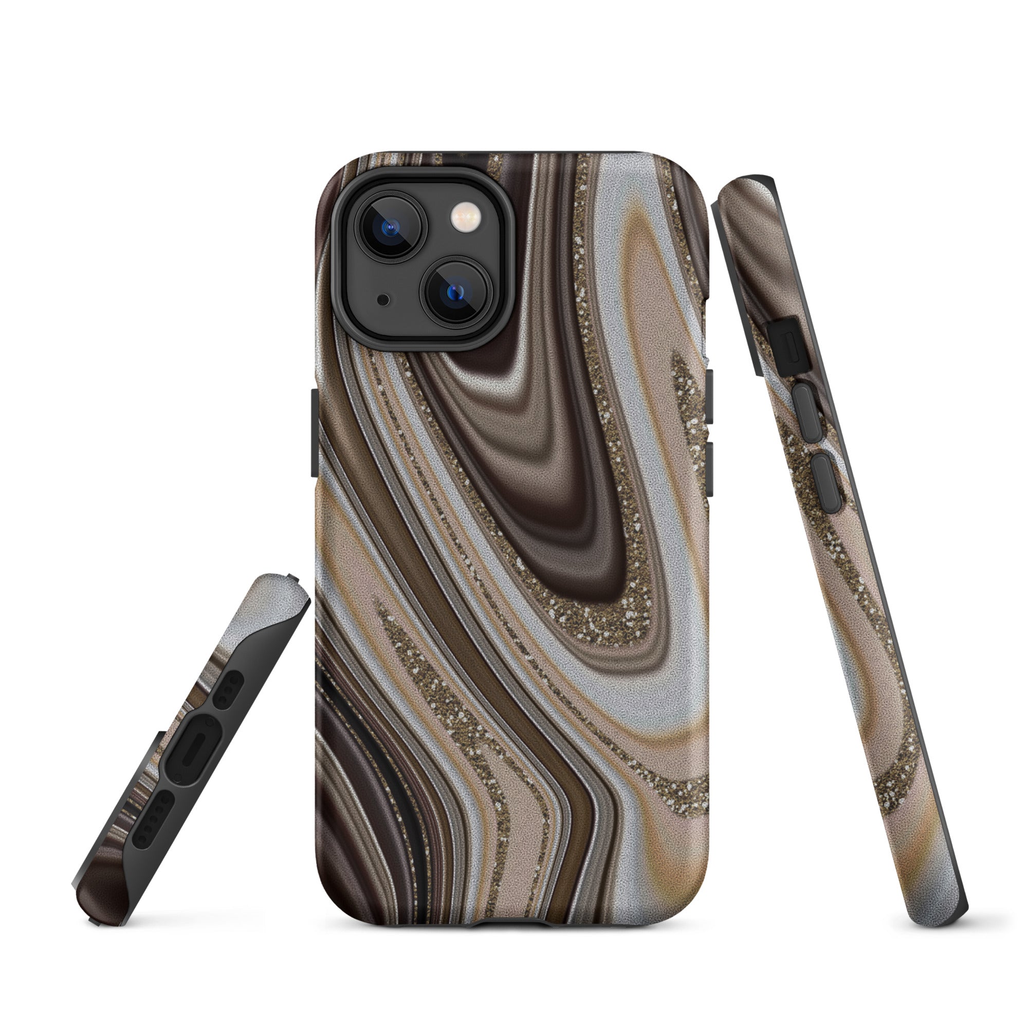Tough Case for iPhone® Abstract leather