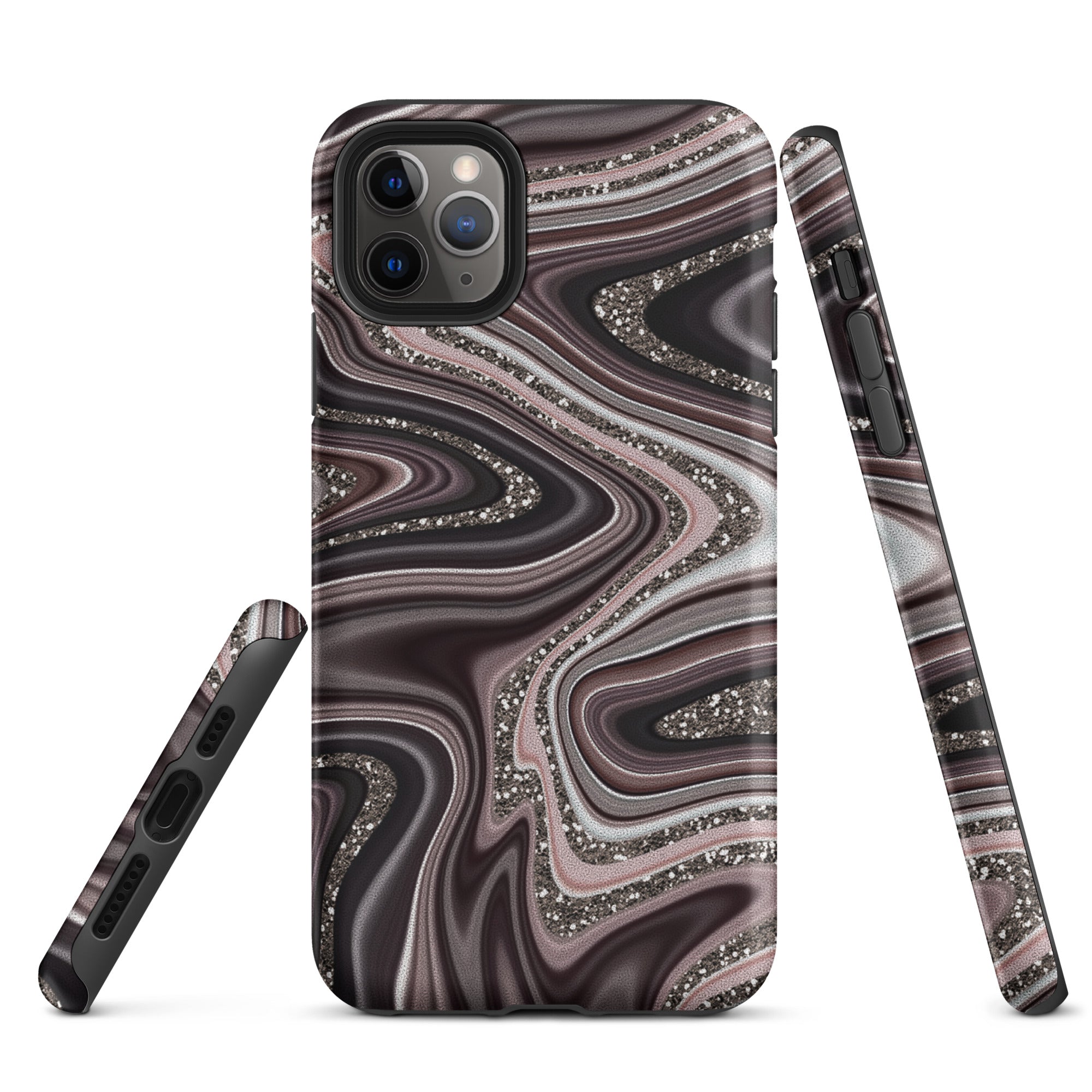 Tough Case for iPhone® Abstract Leather