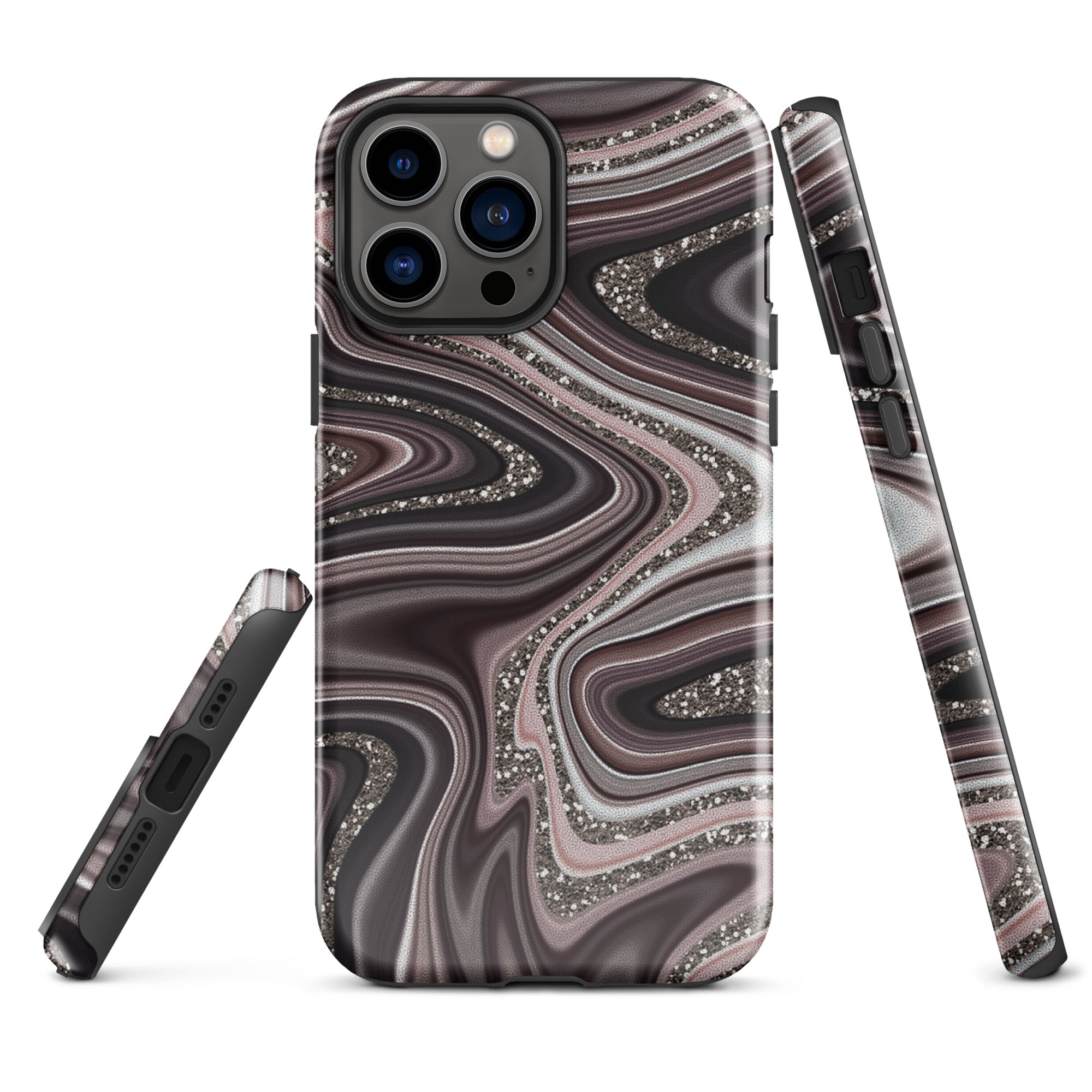 Tough Case for iPhone® Abstract Leather