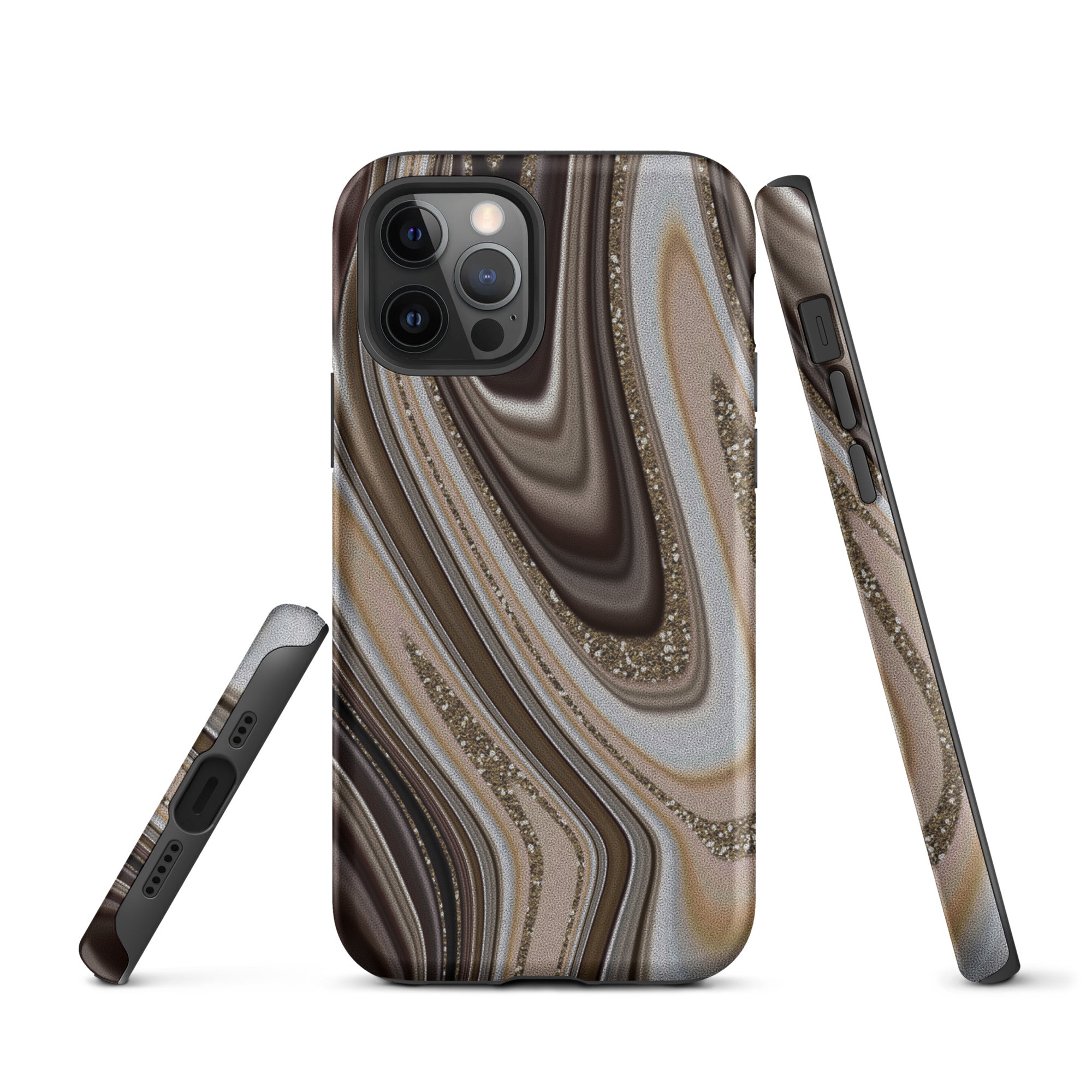 Tough Case for iPhone® Abstract leather