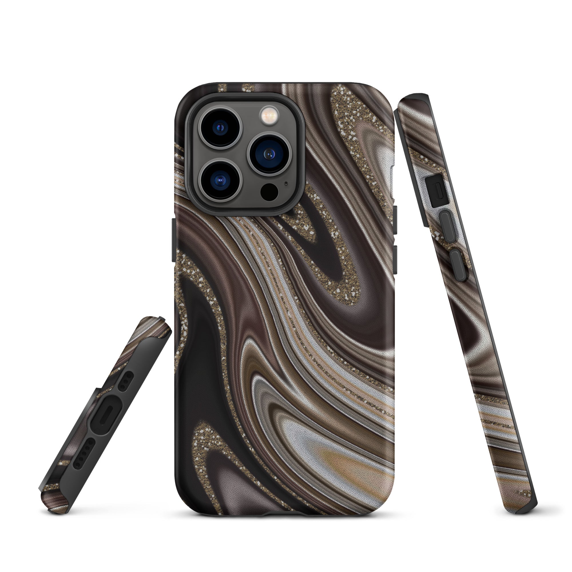 Tough Case for iPhone® Abstract leather