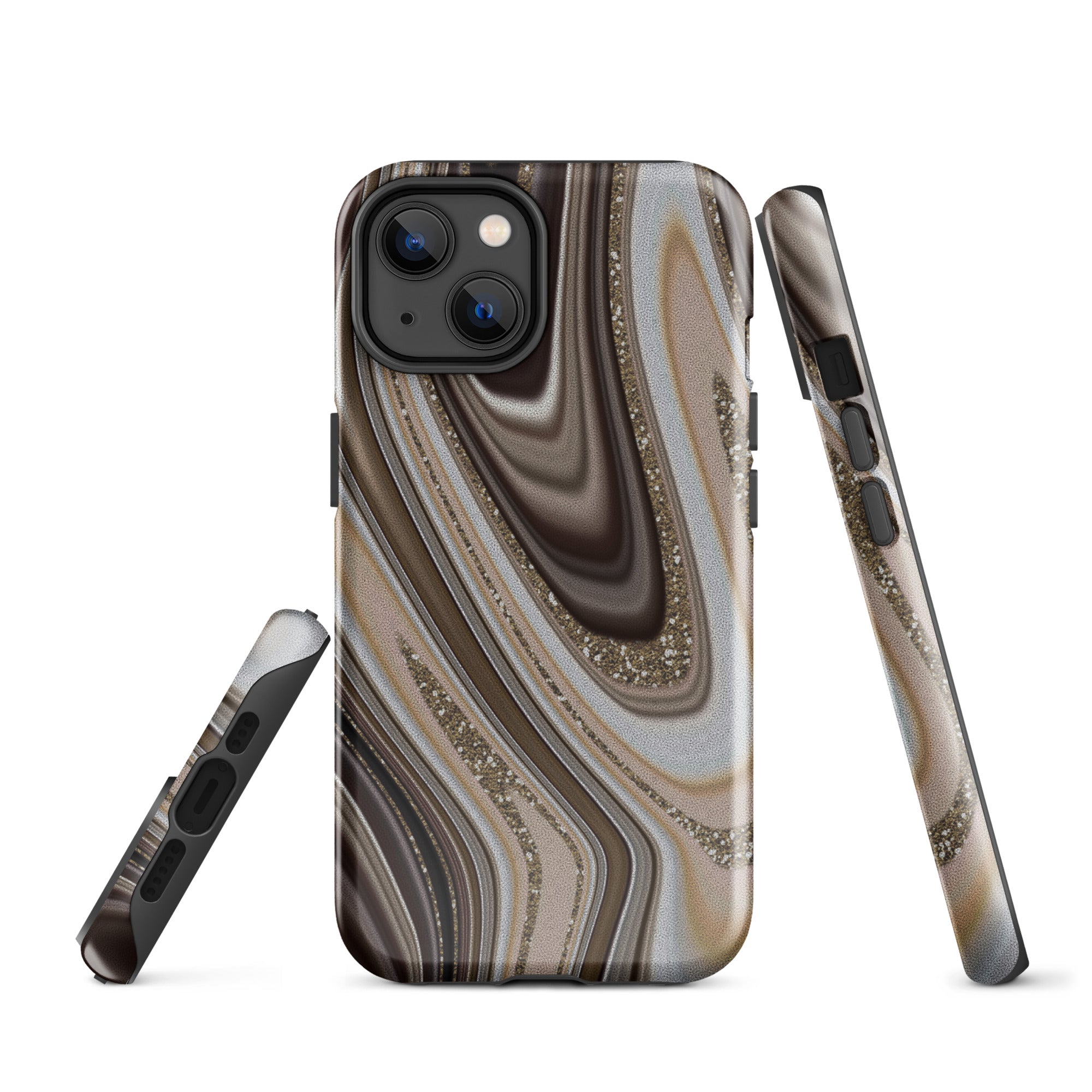 Tough Case for iPhone® Abstract leather