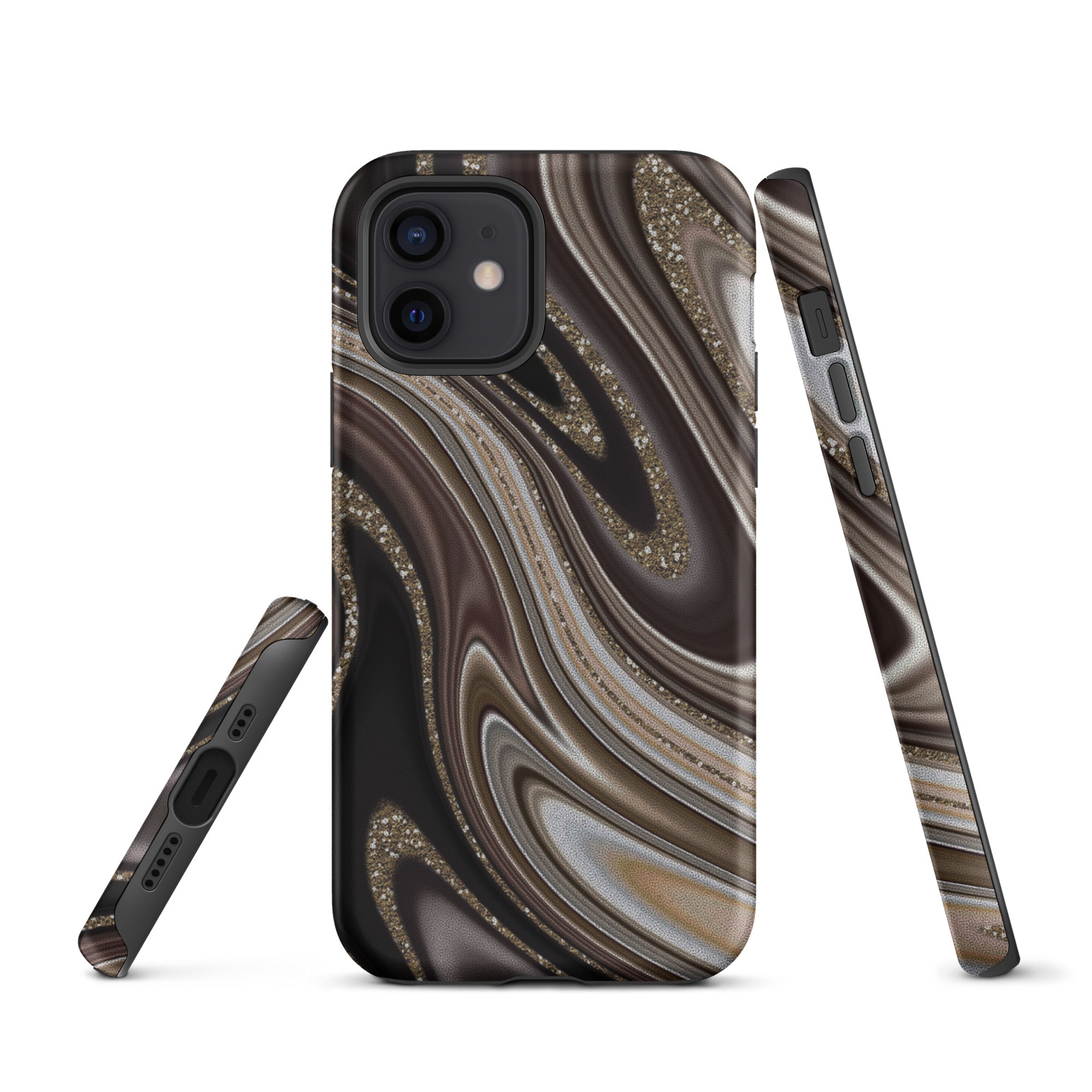 Tough Case for iPhone® Abstract leather