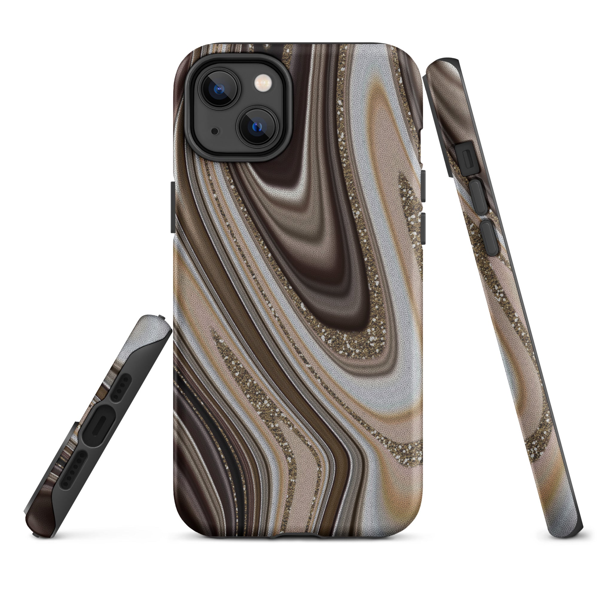 Tough Case for iPhone® Abstract leather
