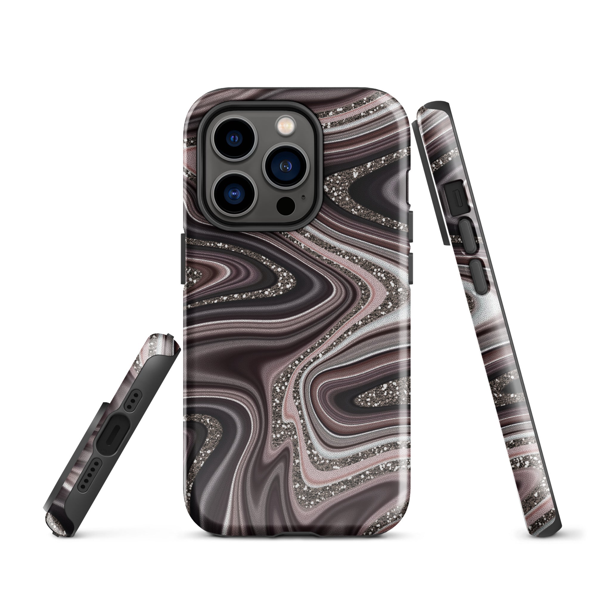 Tough Case for iPhone® Abstract Leather