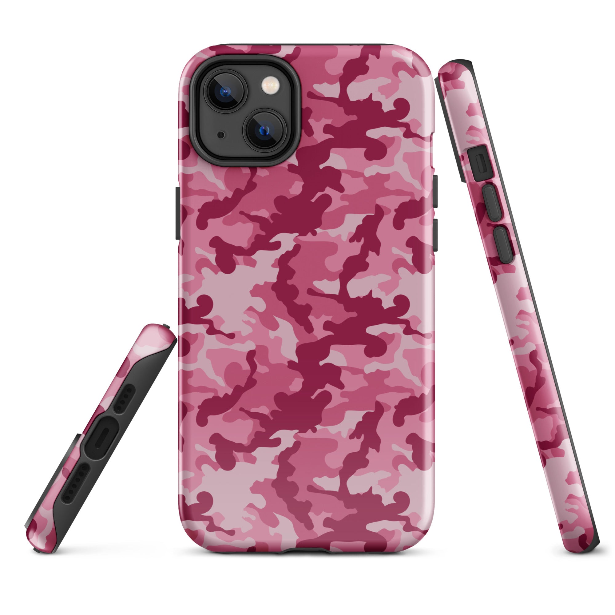 Tough Case for iPhone® Camo Dark Pink