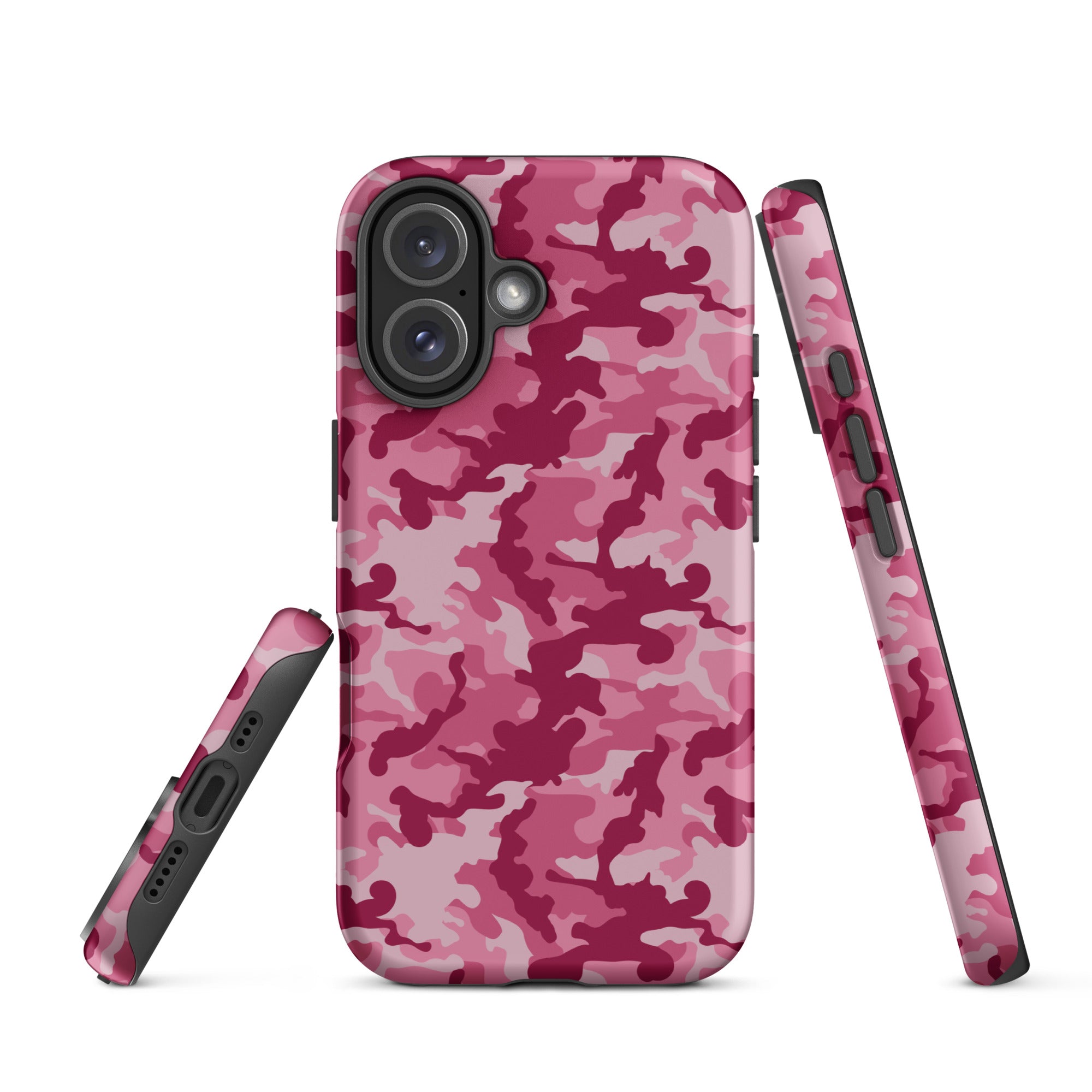 Tough Case for iPhone® Camo Dark Pink