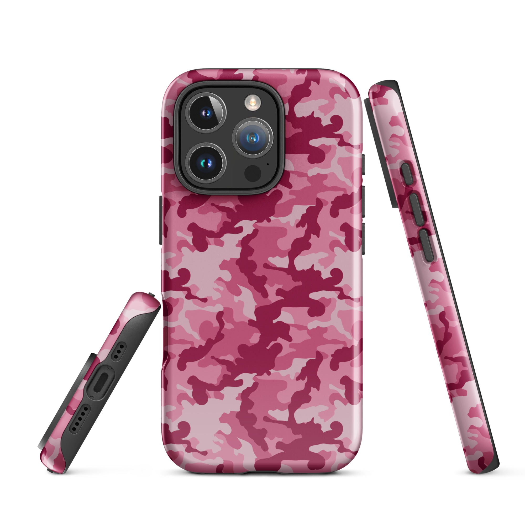 Tough Case for iPhone® Camo Dark Pink