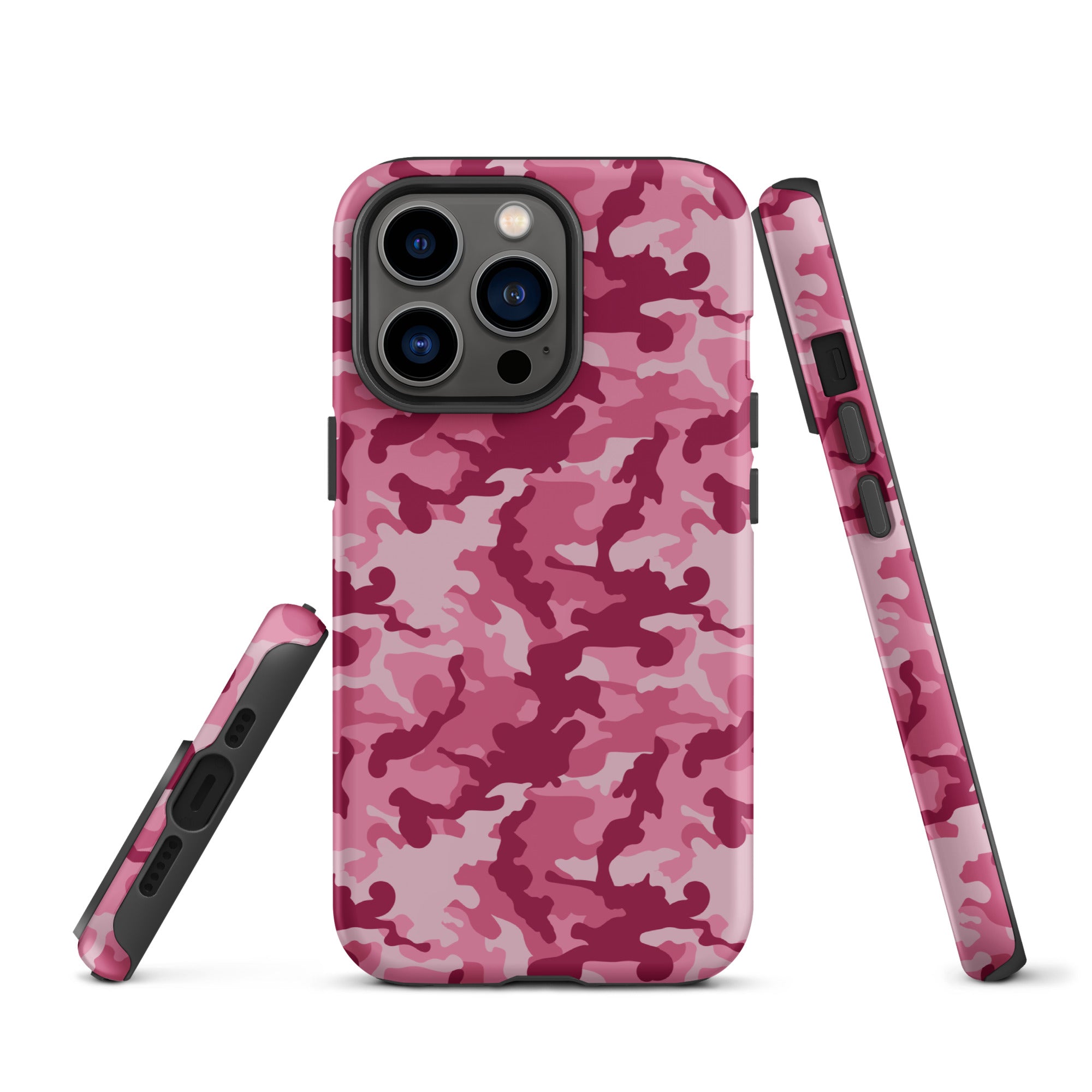 Tough Case for iPhone® Camo Dark Pink