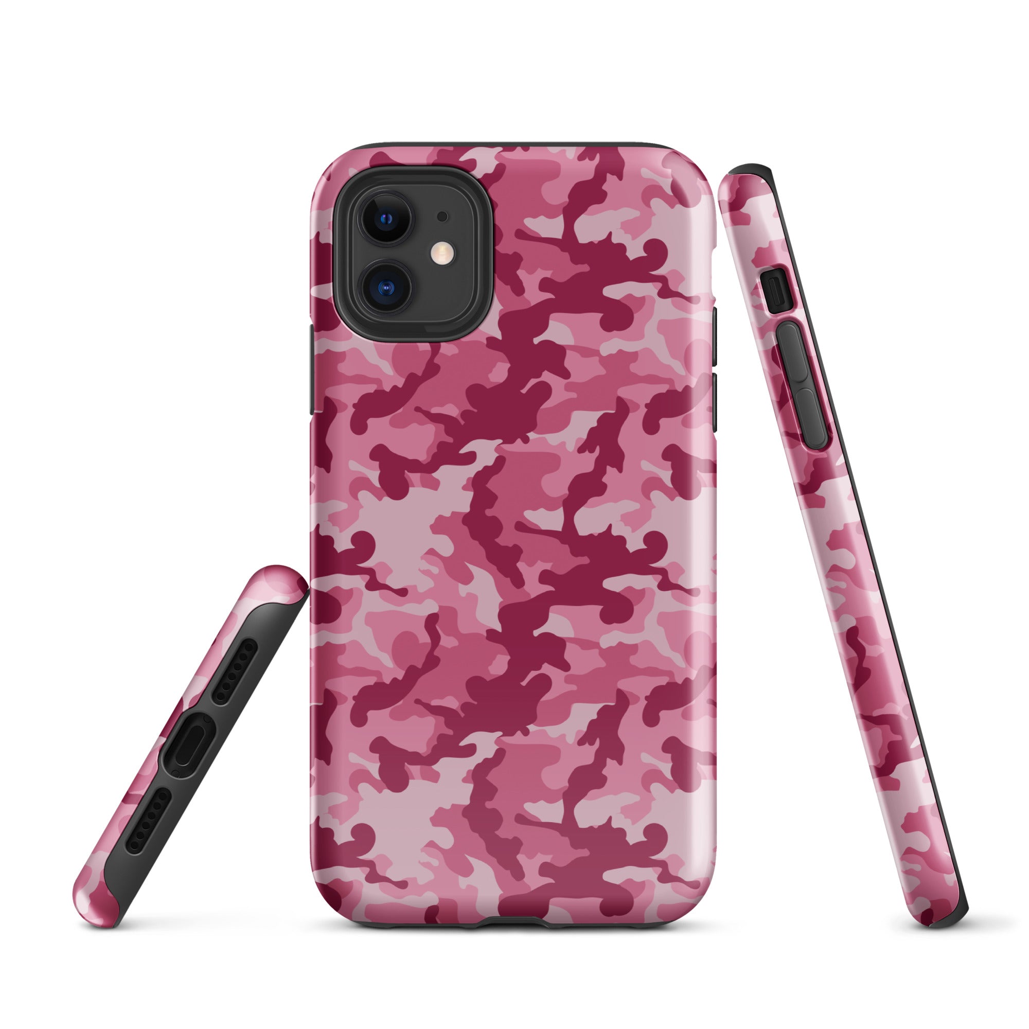 Tough Case for iPhone® Camo Dark Pink