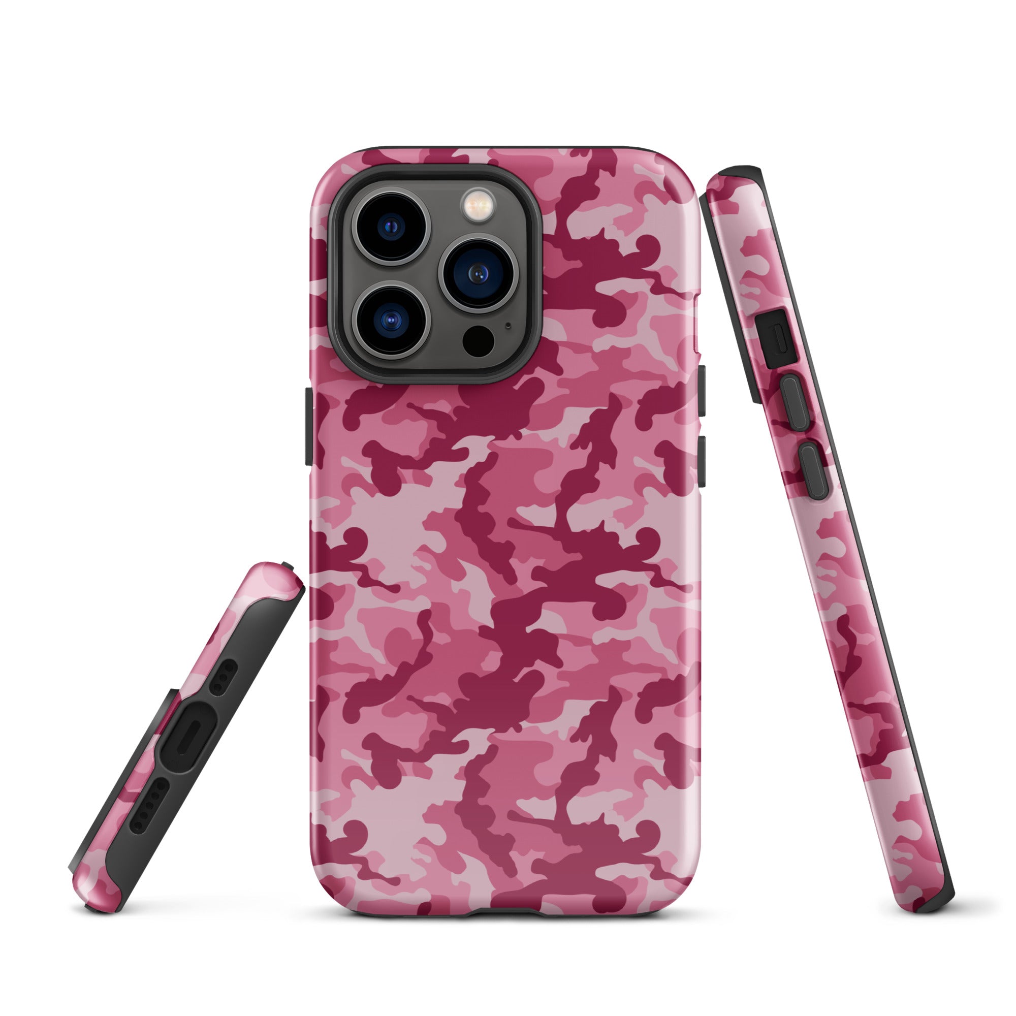 Tough Case for iPhone® Camo Dark Pink