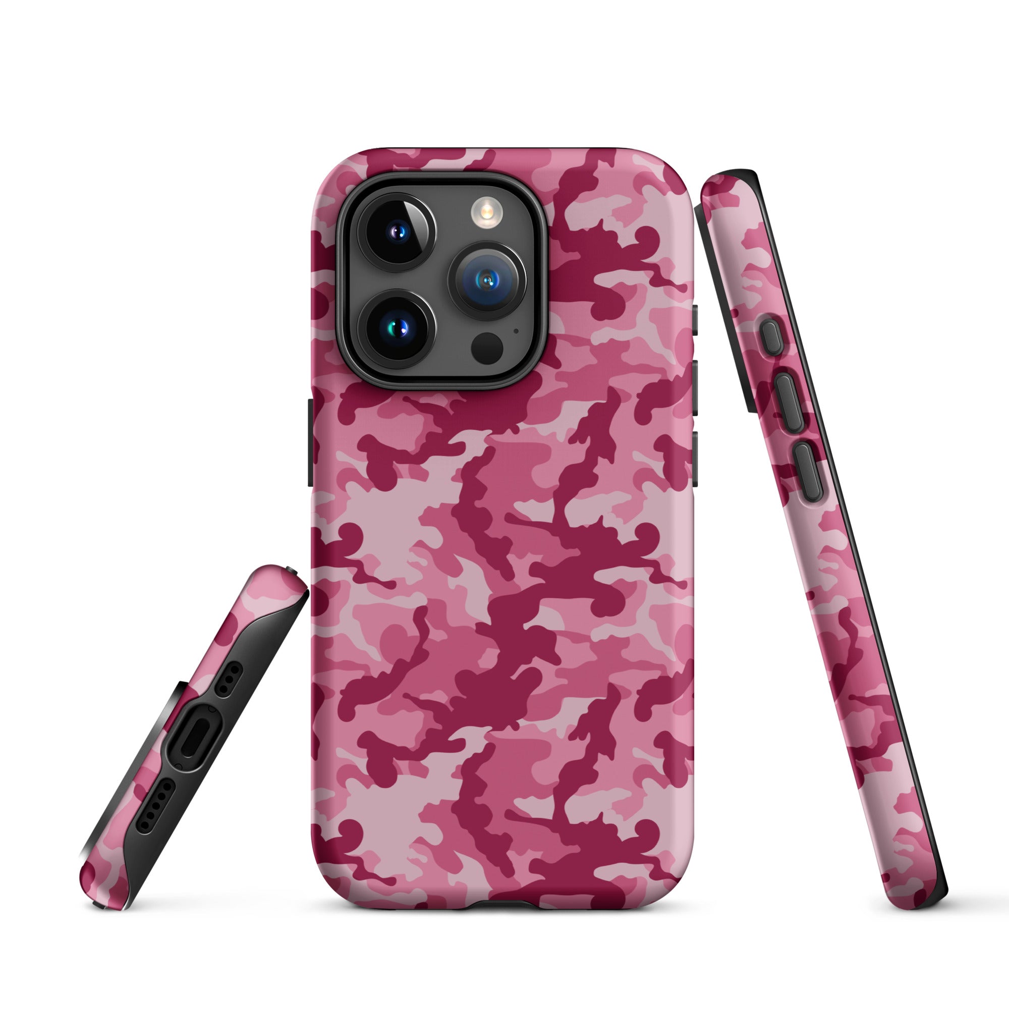 Tough Case for iPhone® Camo Dark Pink