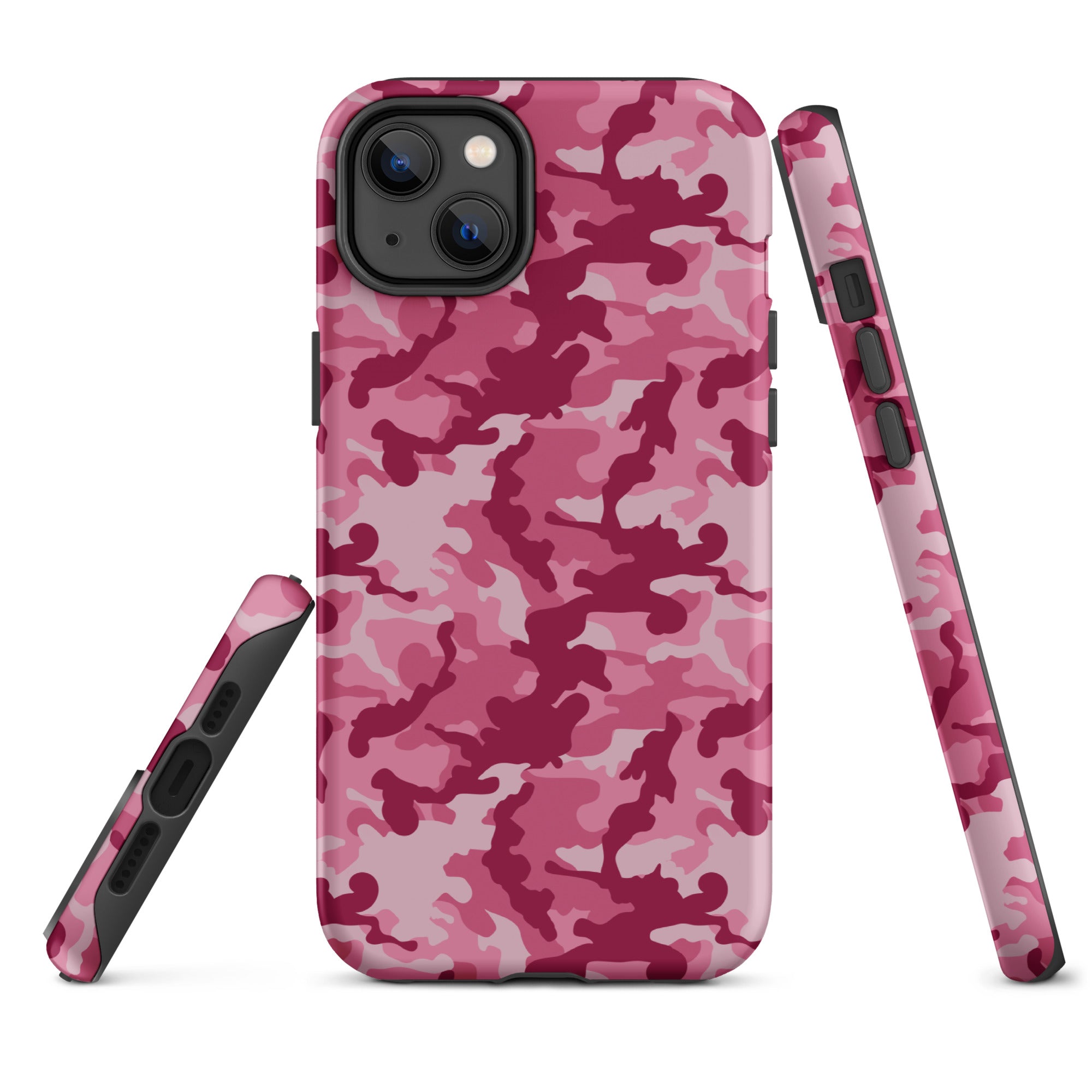 Tough Case for iPhone® Camo Dark Pink