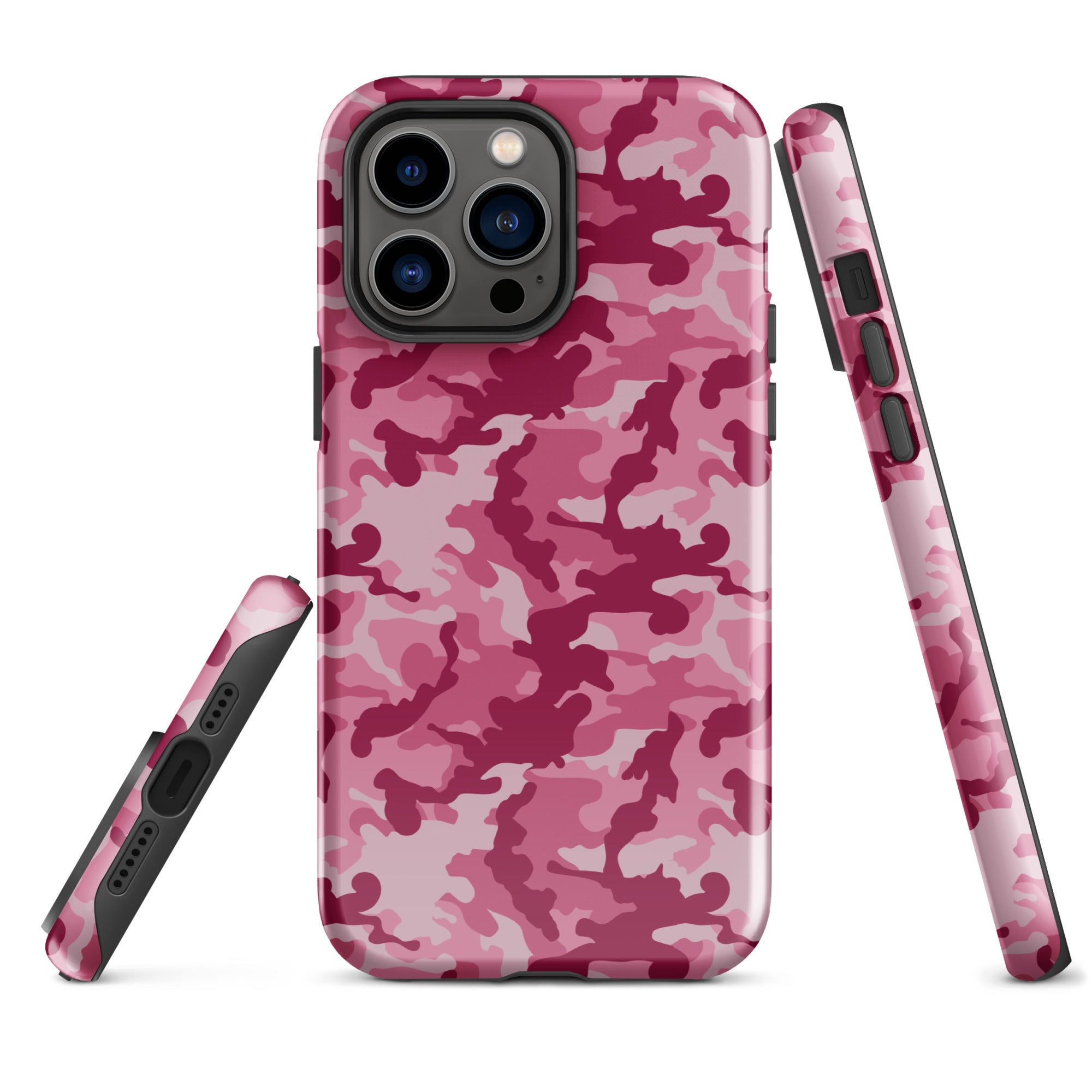 Tough Case for iPhone® Camo Dark Pink