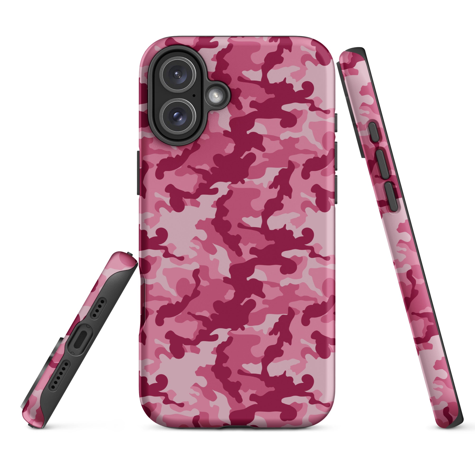 Tough Case for iPhone® Camo Dark Pink