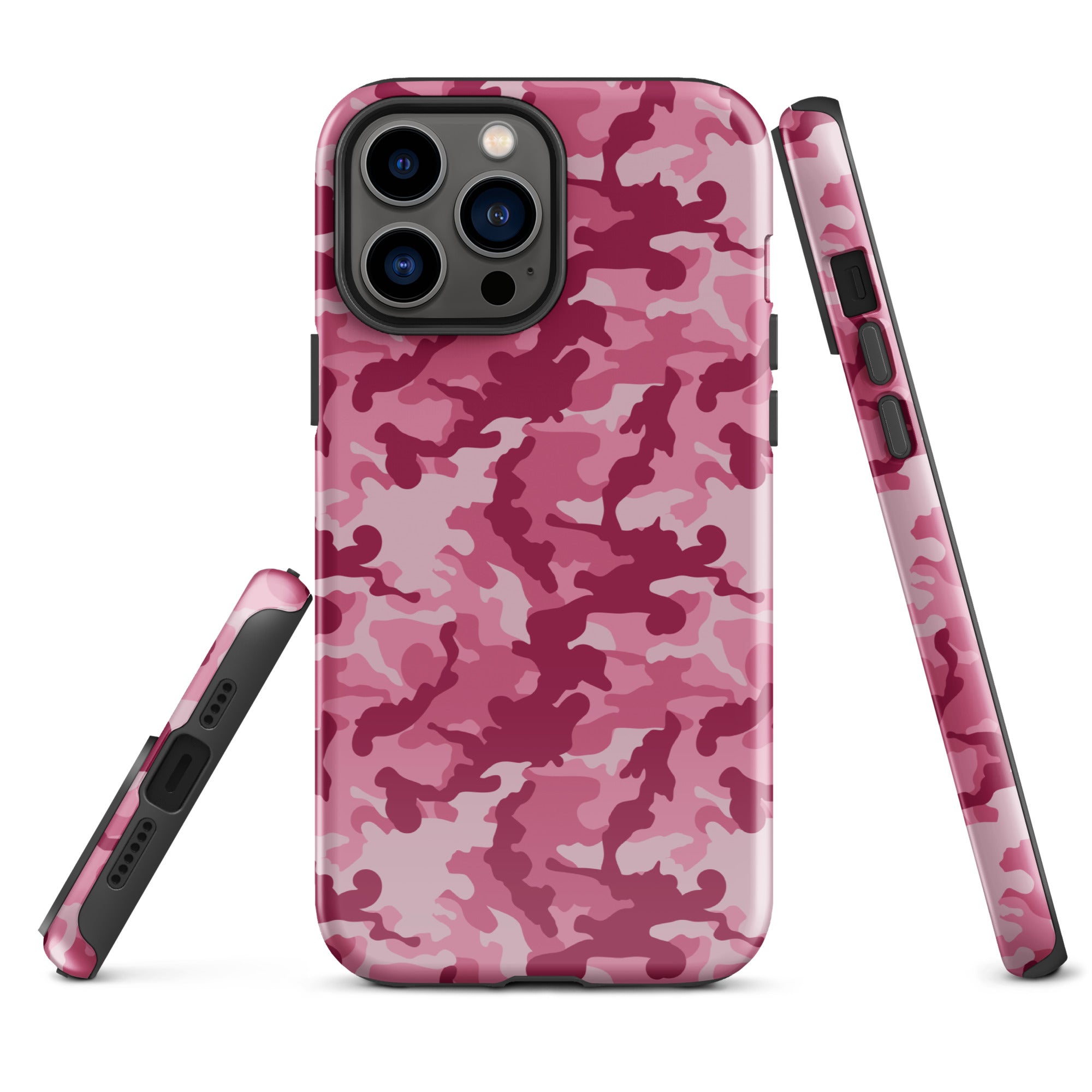 Tough Case for iPhone® Camo Dark Pink