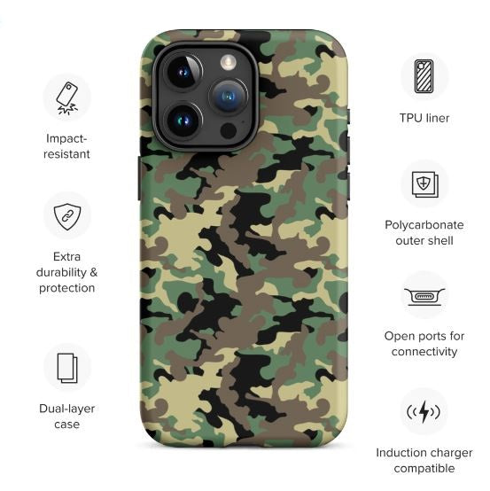 Tough Case for iPhone® Camo Jungle