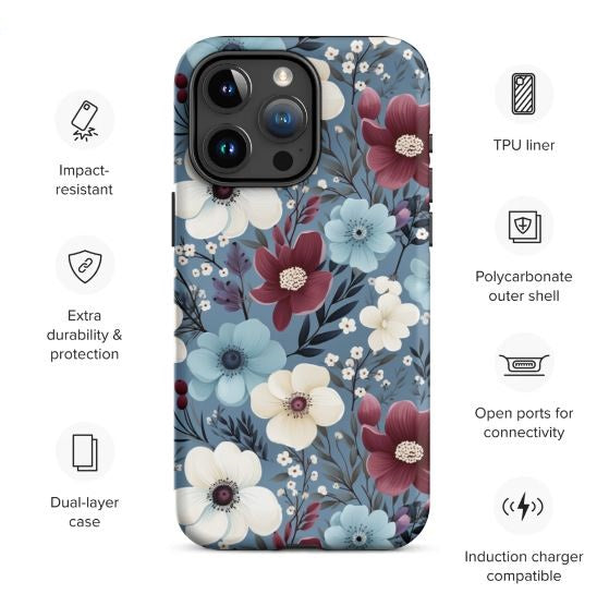 Tough Case for iPhone® Floral Pattern II