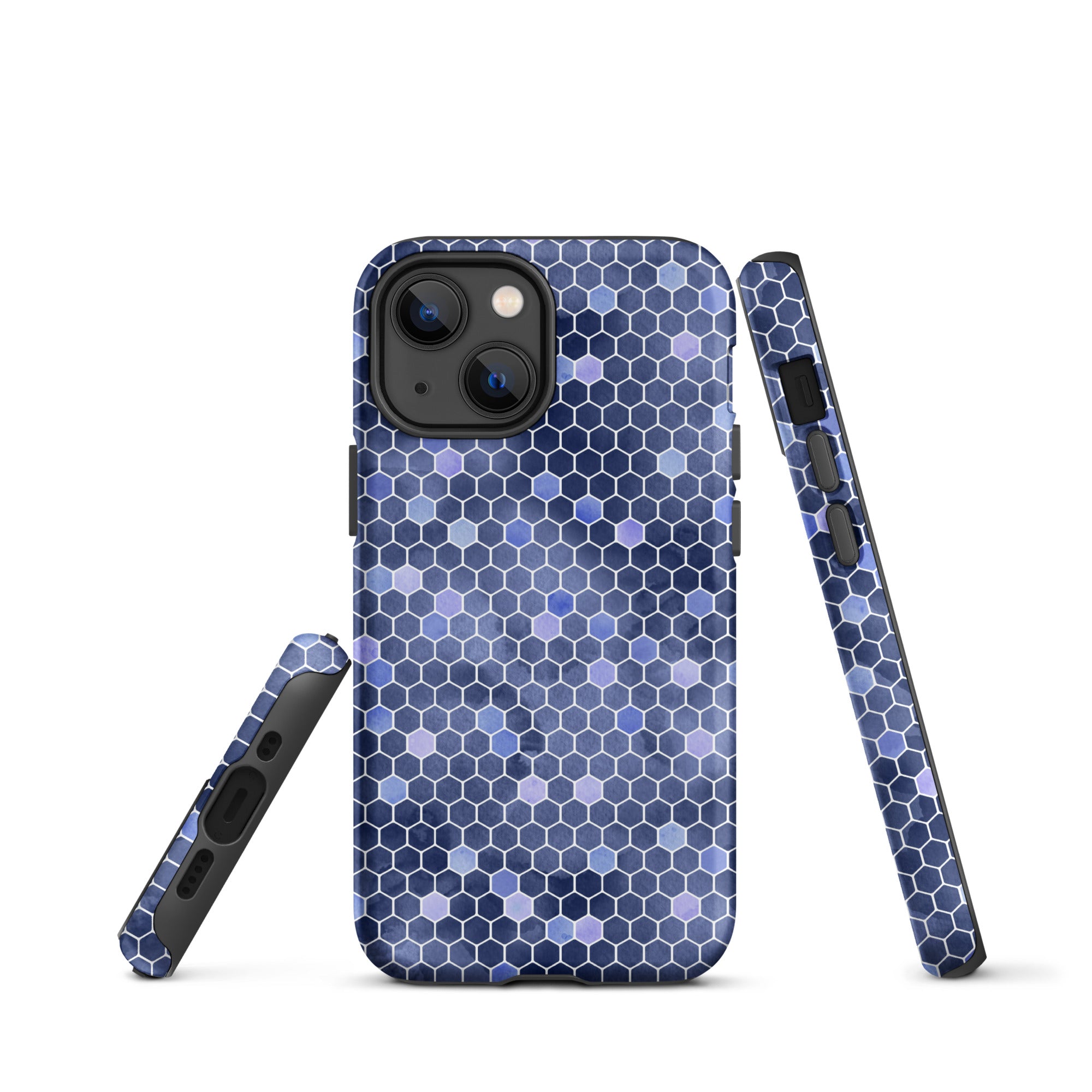 Tough Case for iPhone® Honeycomb Blue