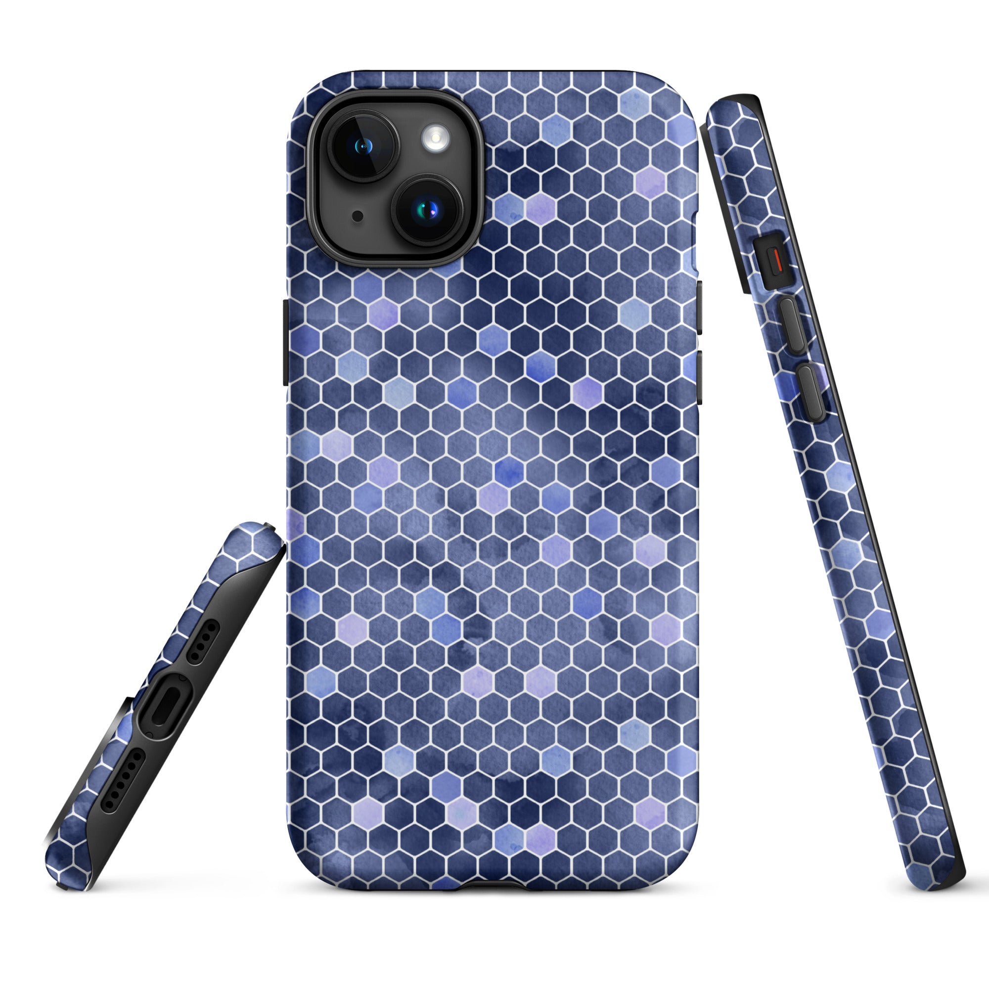 Tough Case for iPhone® Honeycomb Blue