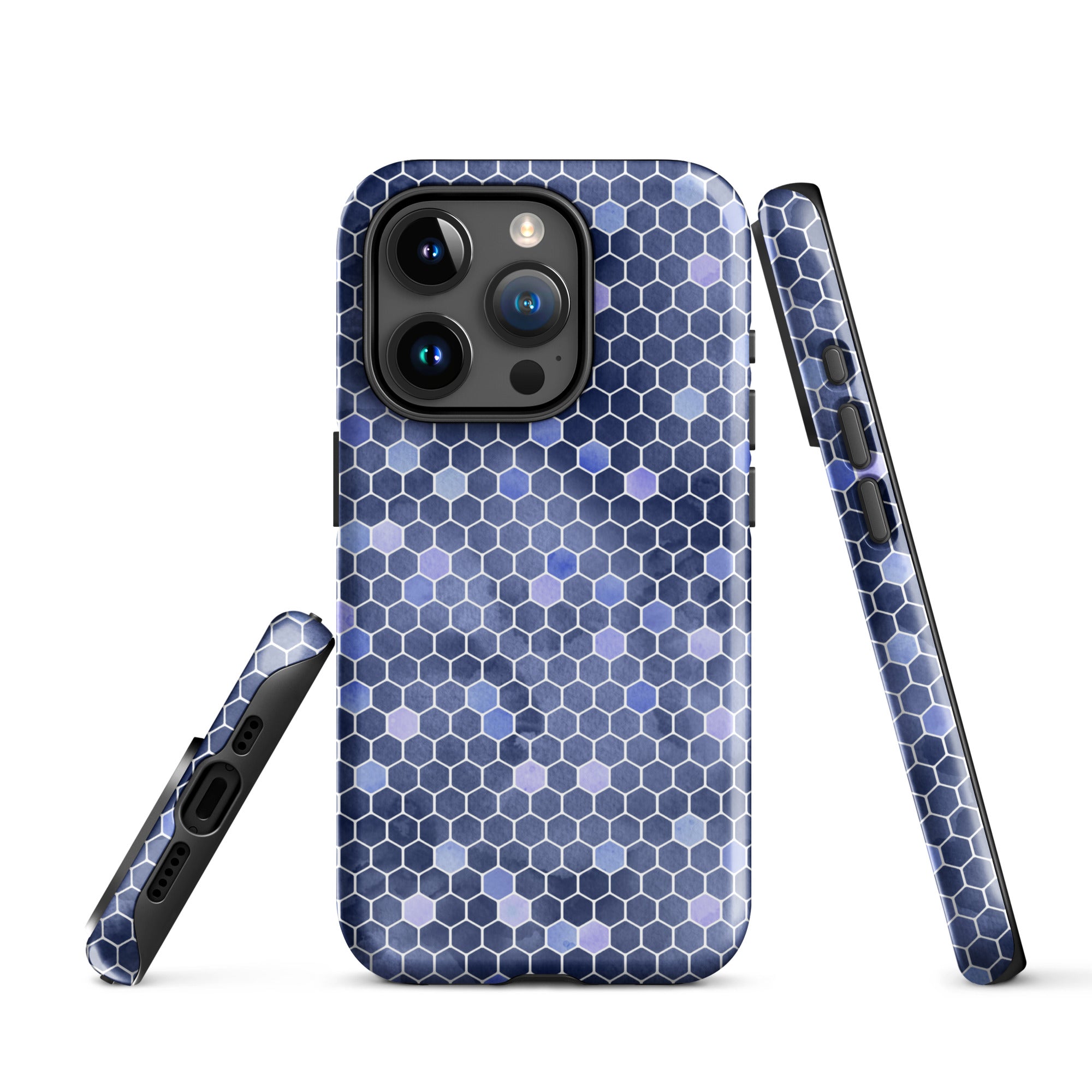 Tough Case for iPhone® Honeycomb Blue