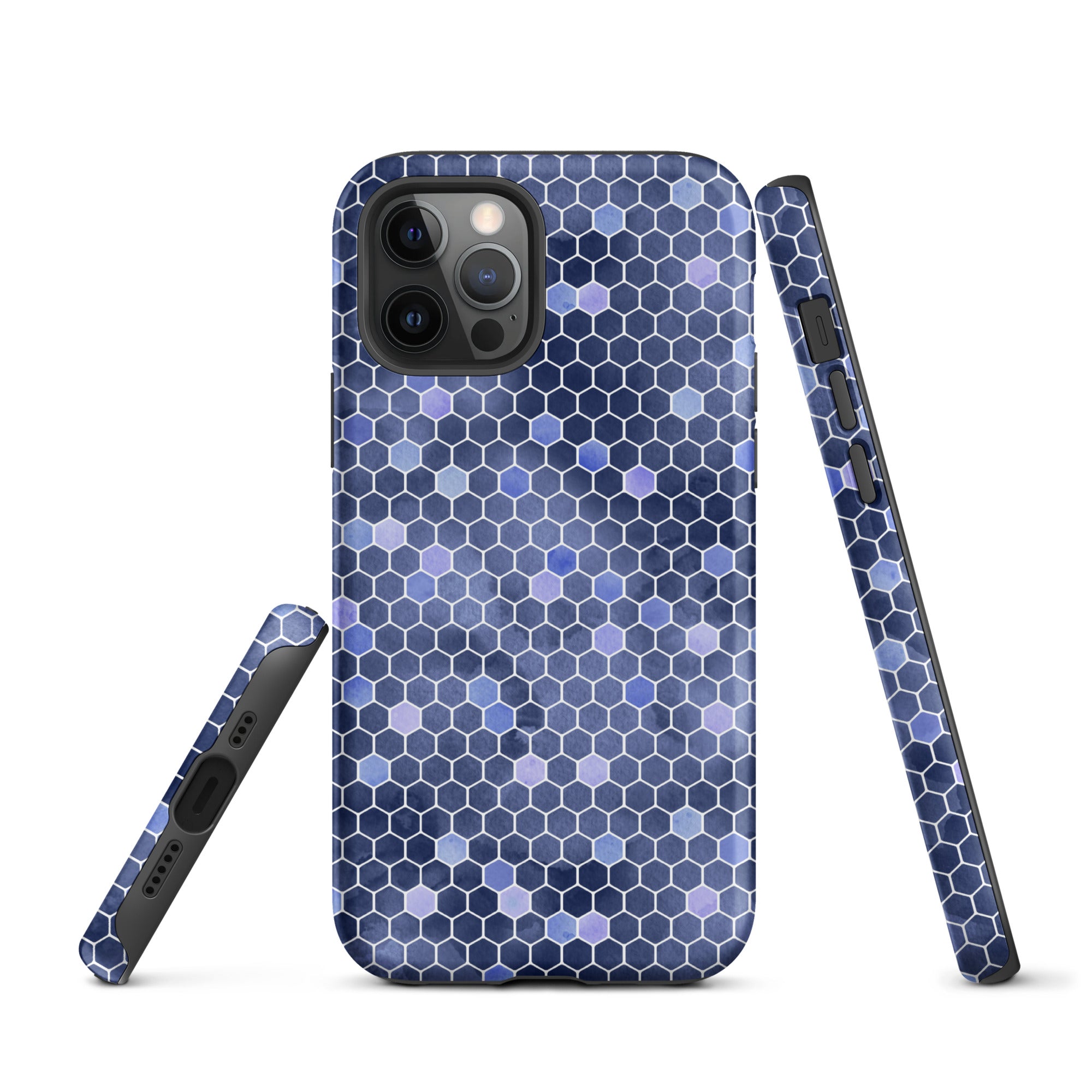 Tough Case for iPhone® Honeycomb Blue