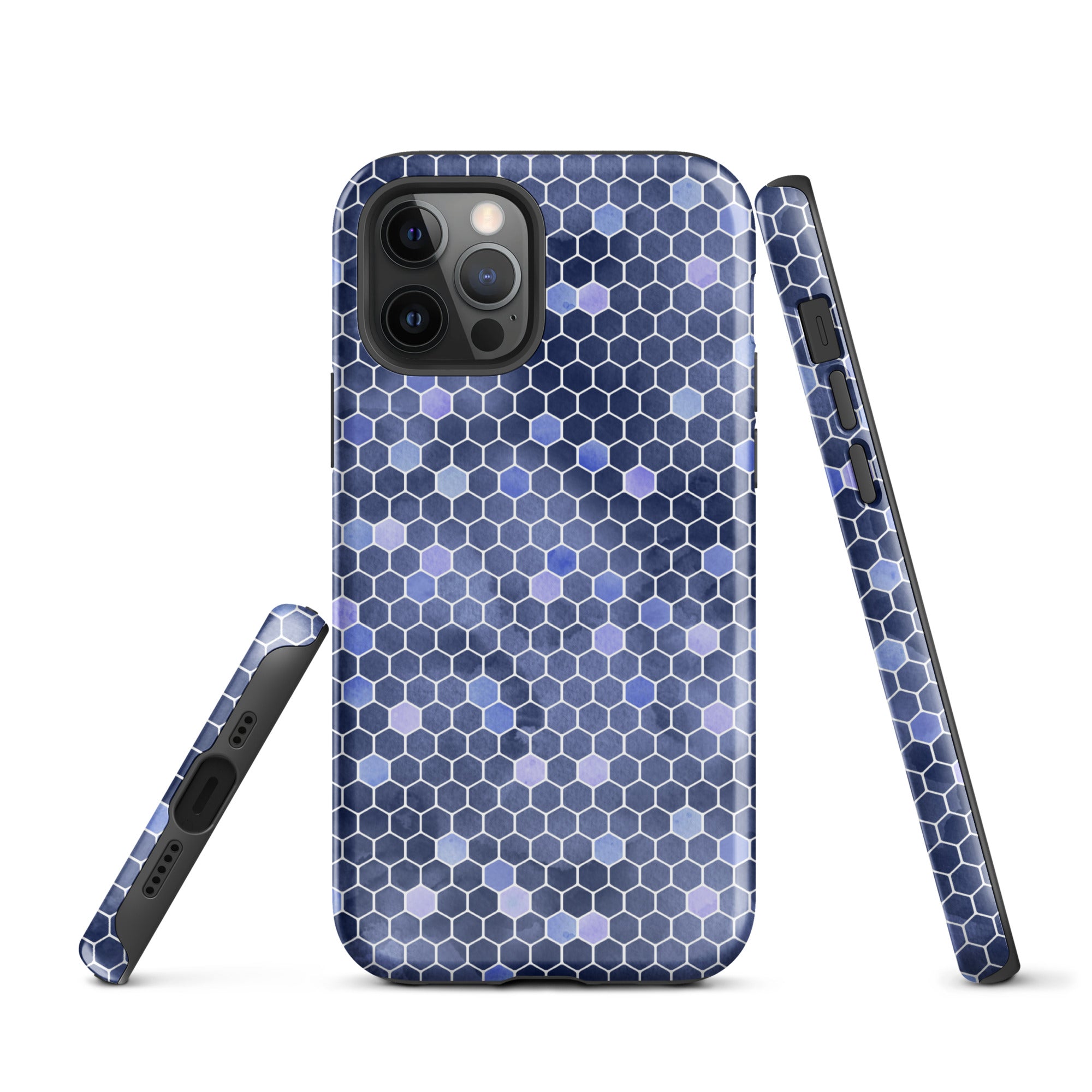 Tough Case for iPhone® Honeycomb Blue