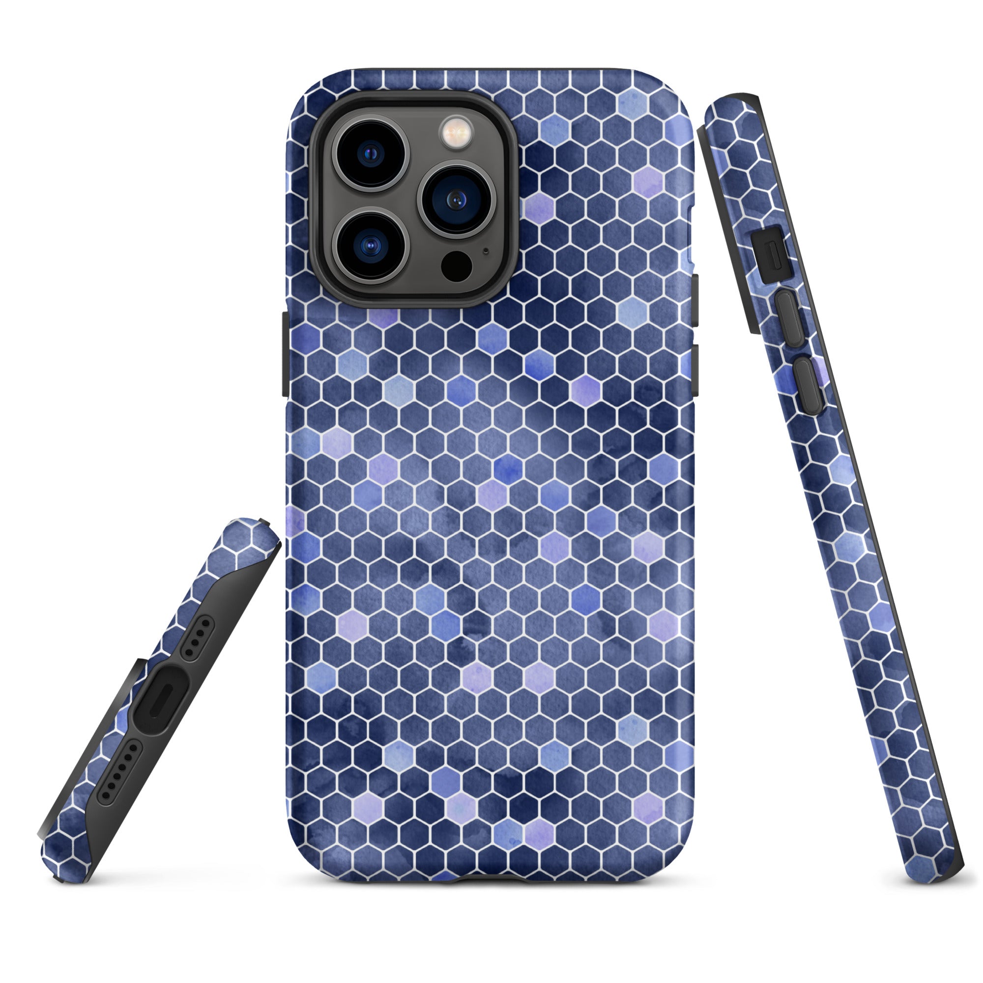 Tough Case for iPhone® Honeycomb Blue