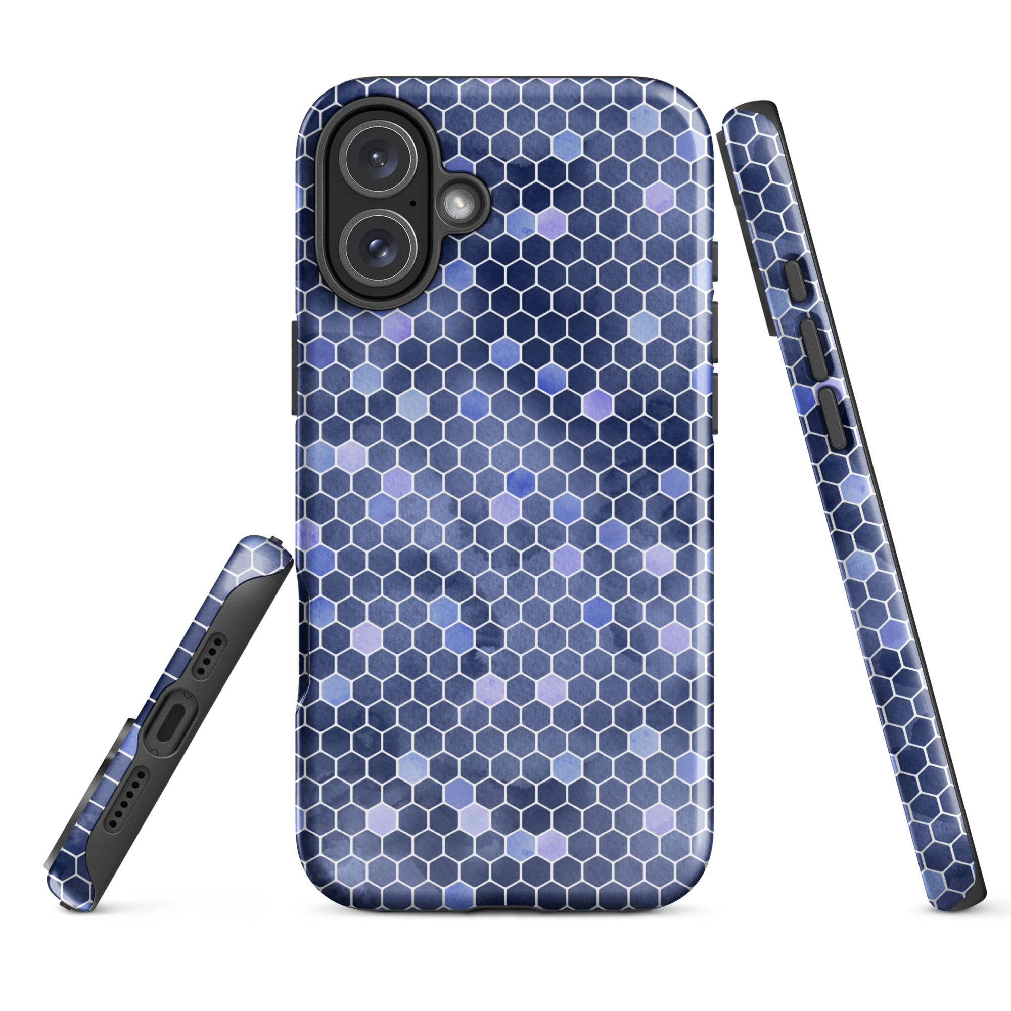 Tough Case for iPhone® Honeycomb Blue