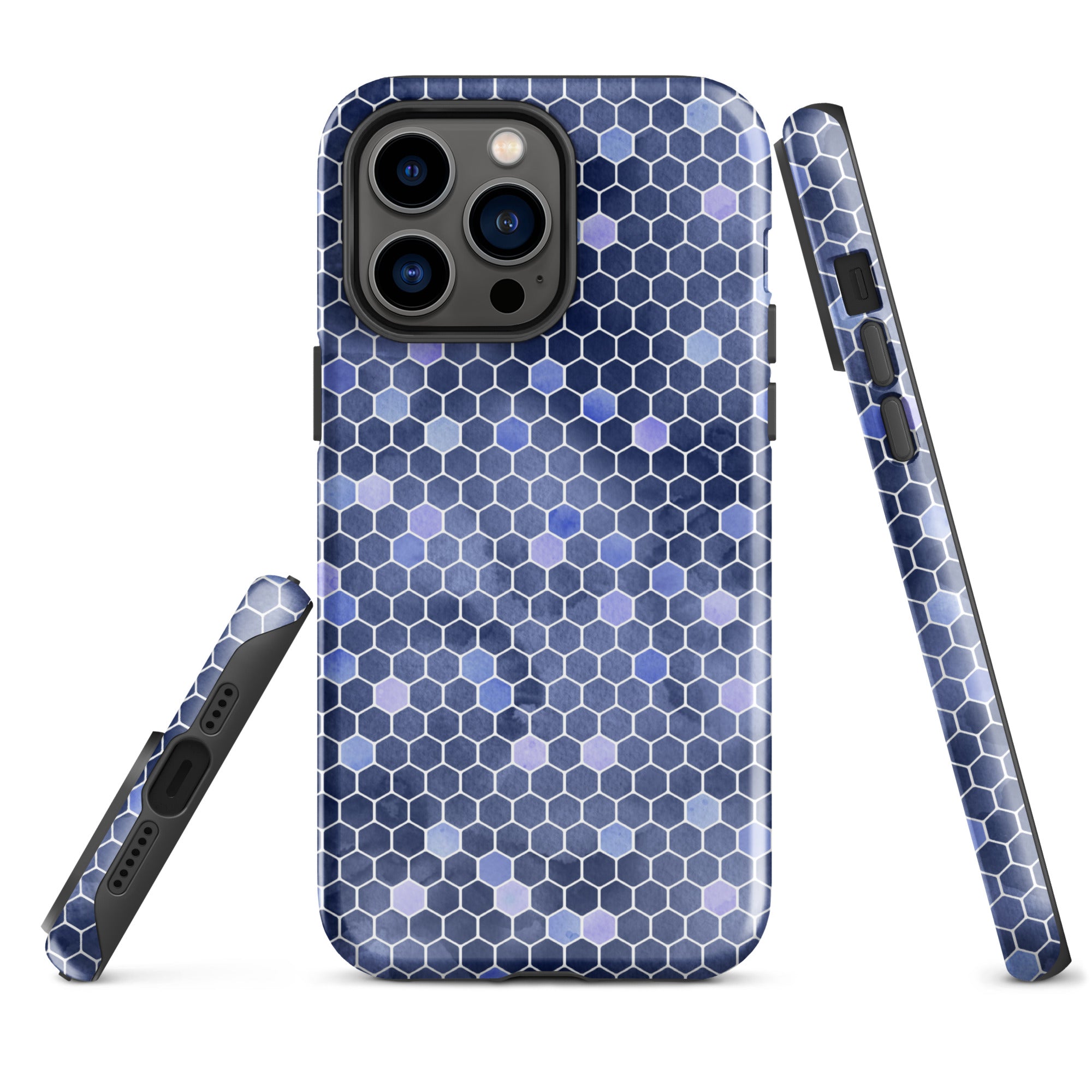 Tough Case for iPhone® Honeycomb Blue