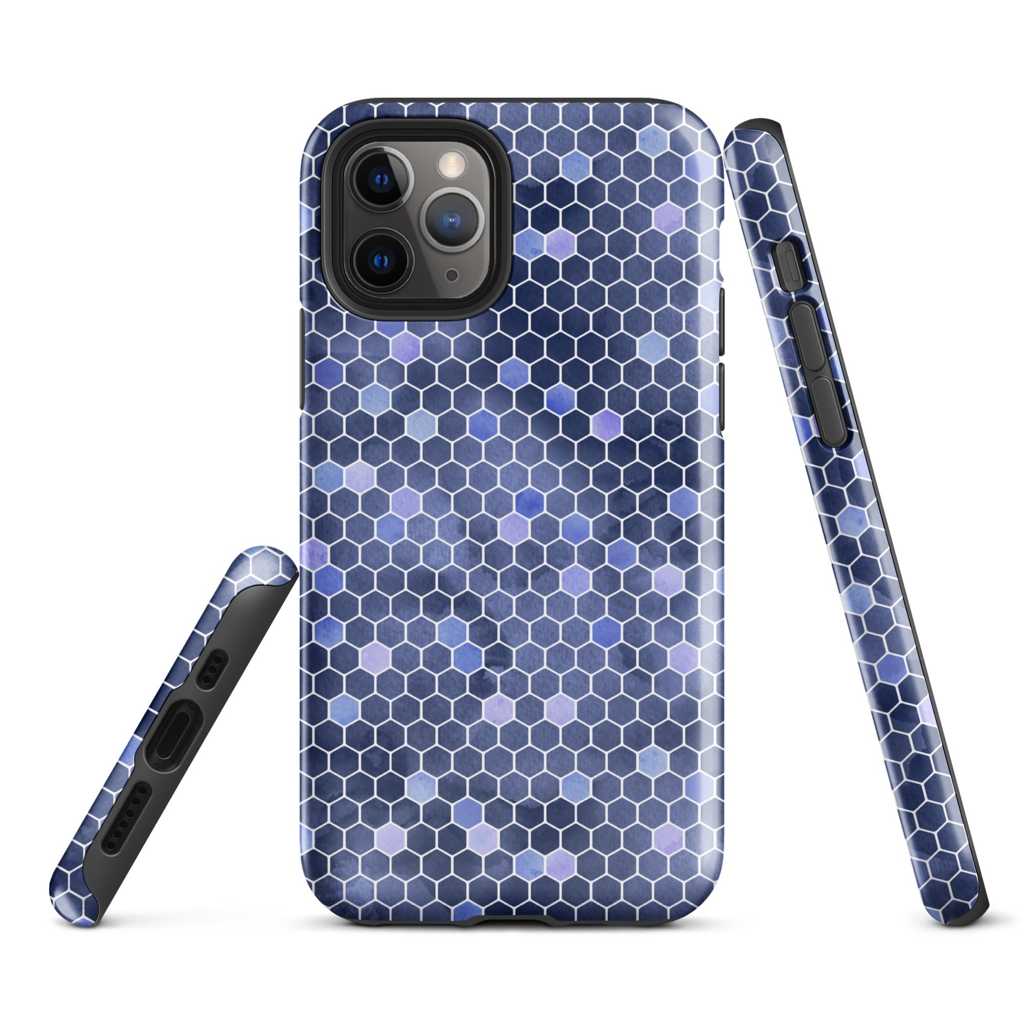 Tough Case for iPhone® Honeycomb Blue