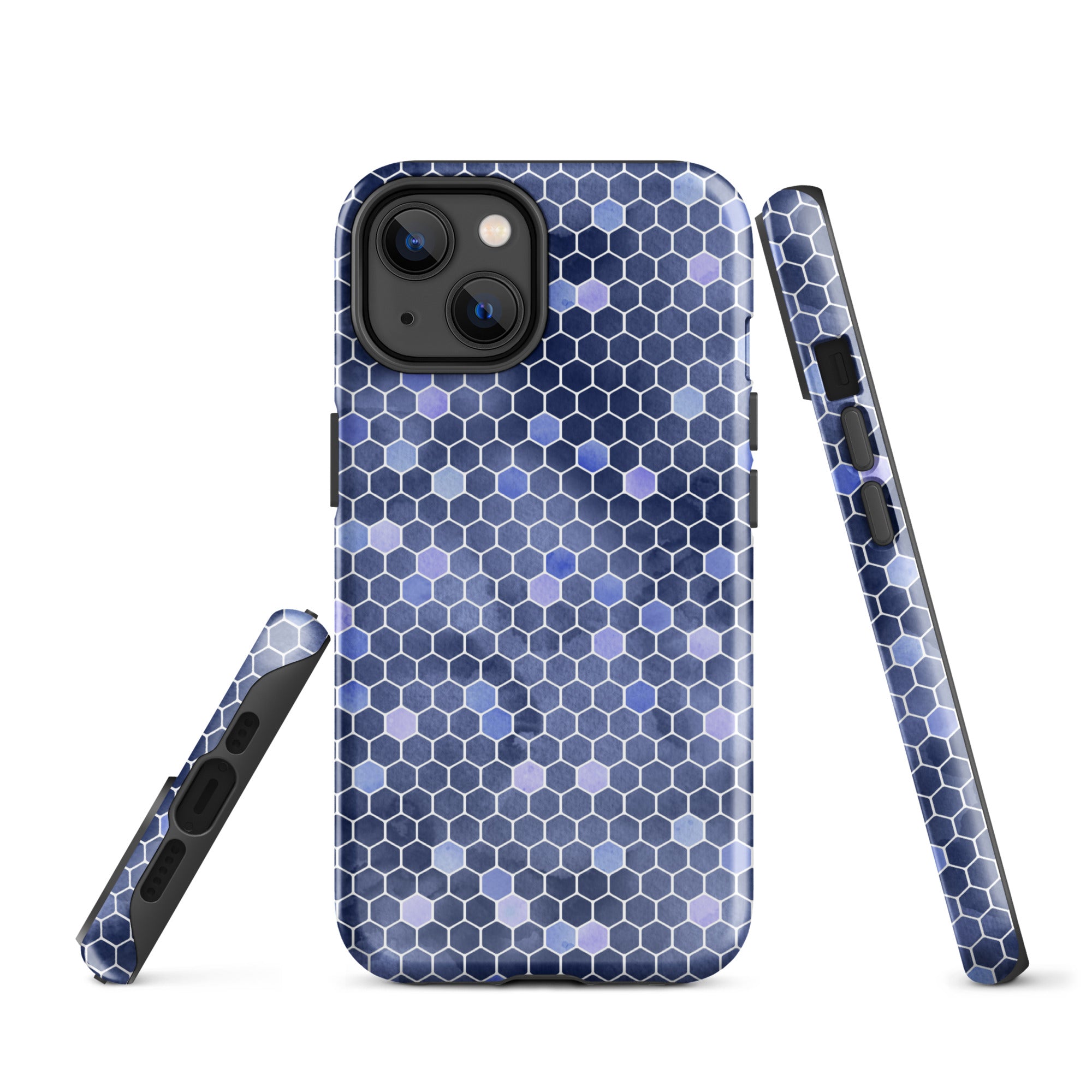 Tough Case for iPhone® Honeycomb Blue